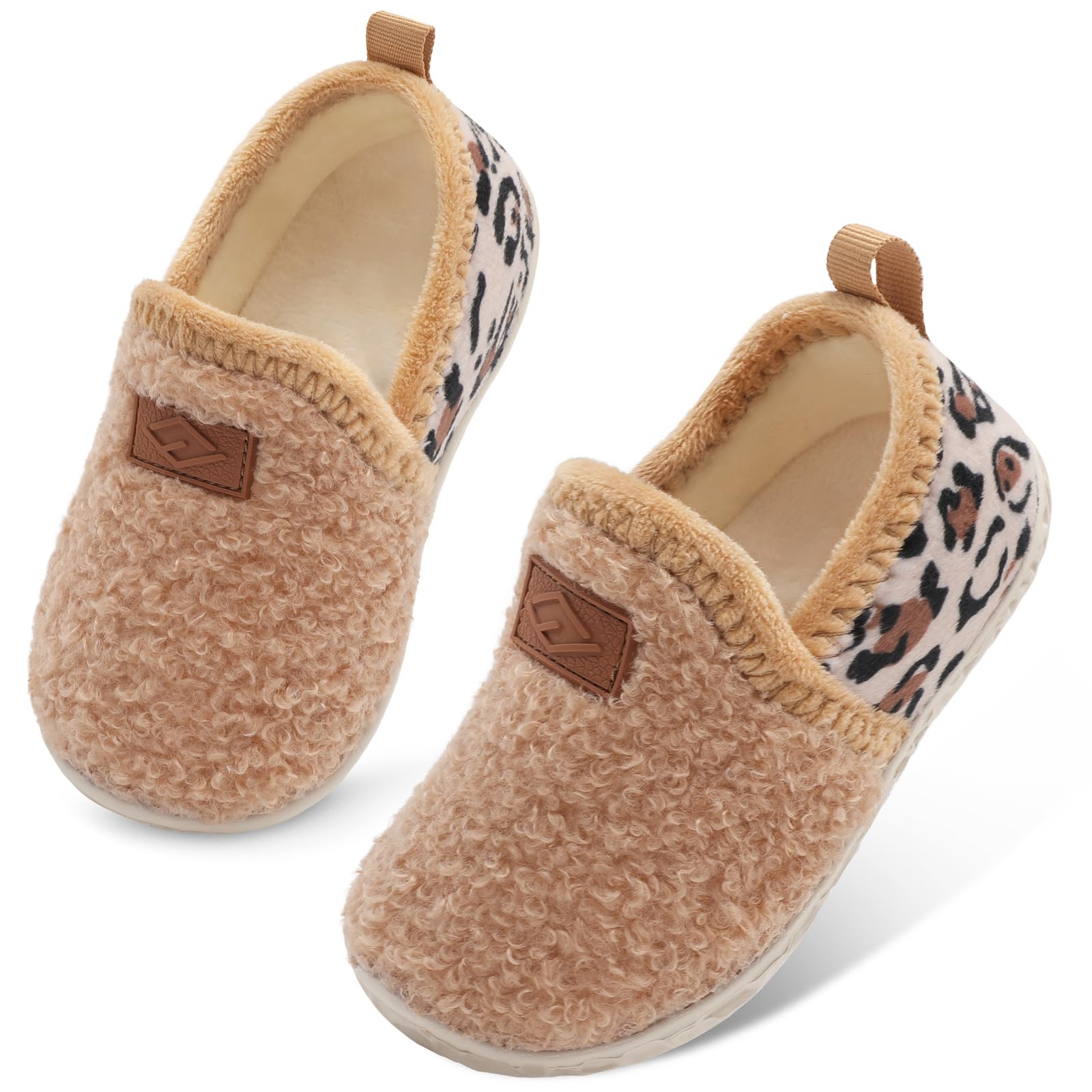 Lefflow Toddler Slippers Boys Girls House Shoes Slip on Baby Sock Shoes Lightweight Outdoor Walking Shoes