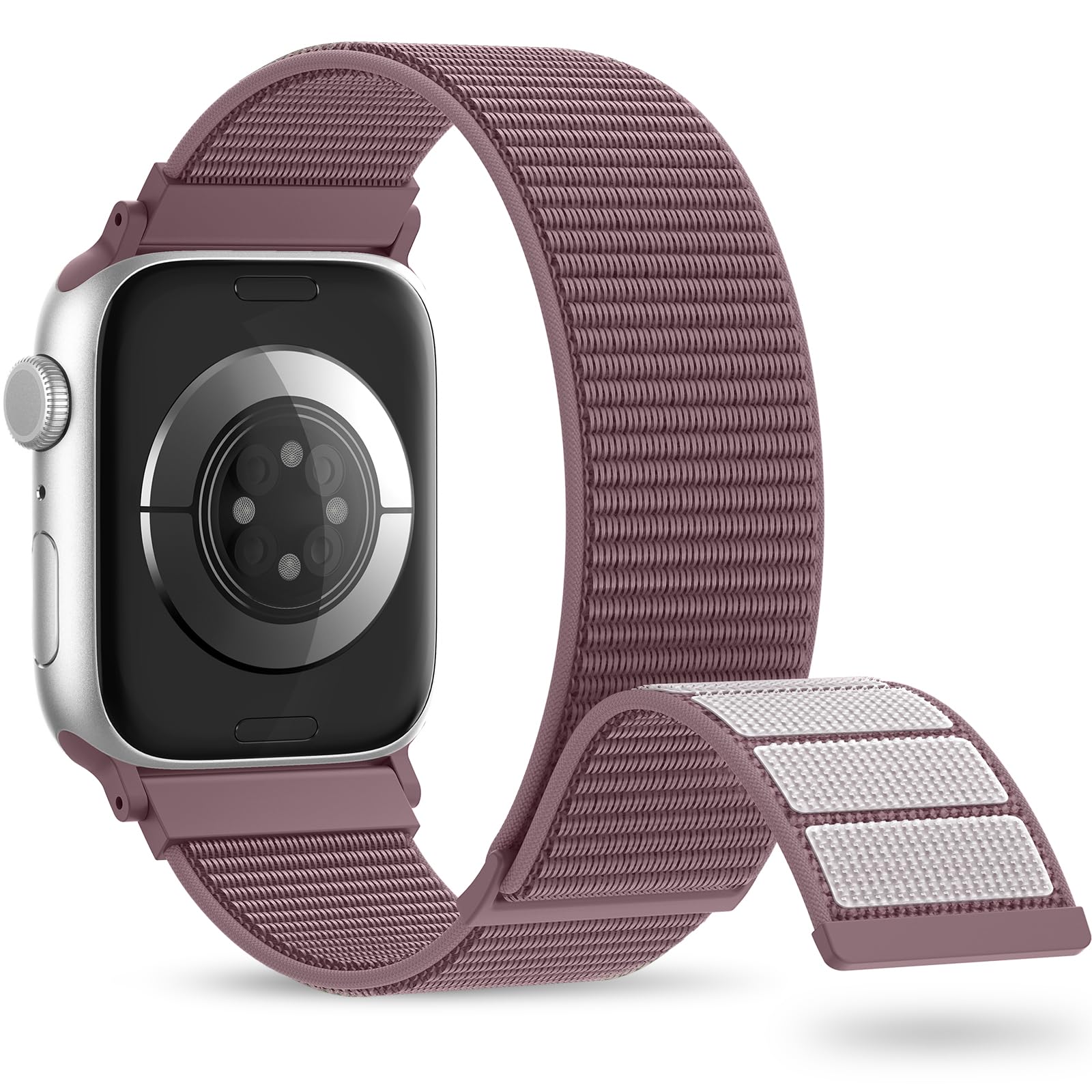 Nylon Sport Band Compatible with Apple Watch Band 38mm 40mm 41mm 42mm 44mm 45mm 46mm 49mm, Adjustable Breathable Women Men Braided Strap Loop for iWatch Series 11/10/9/8/7/6/5/SE Ultra 3/2/1