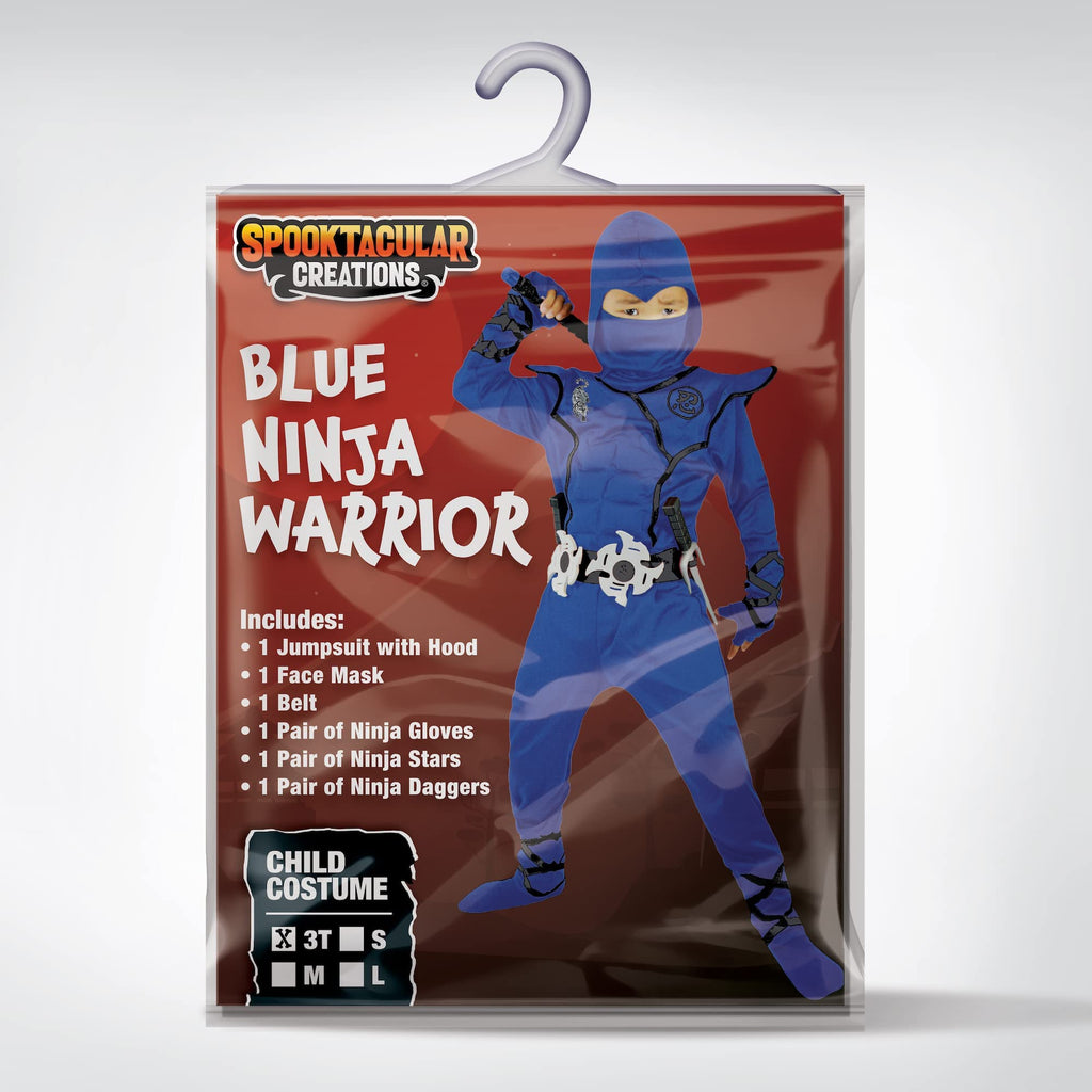 Spooktacular Creations Halloween Ninja Costume, Ninja Outfit Set for Kids, Halloween Costumes for Boys Dress Up Party