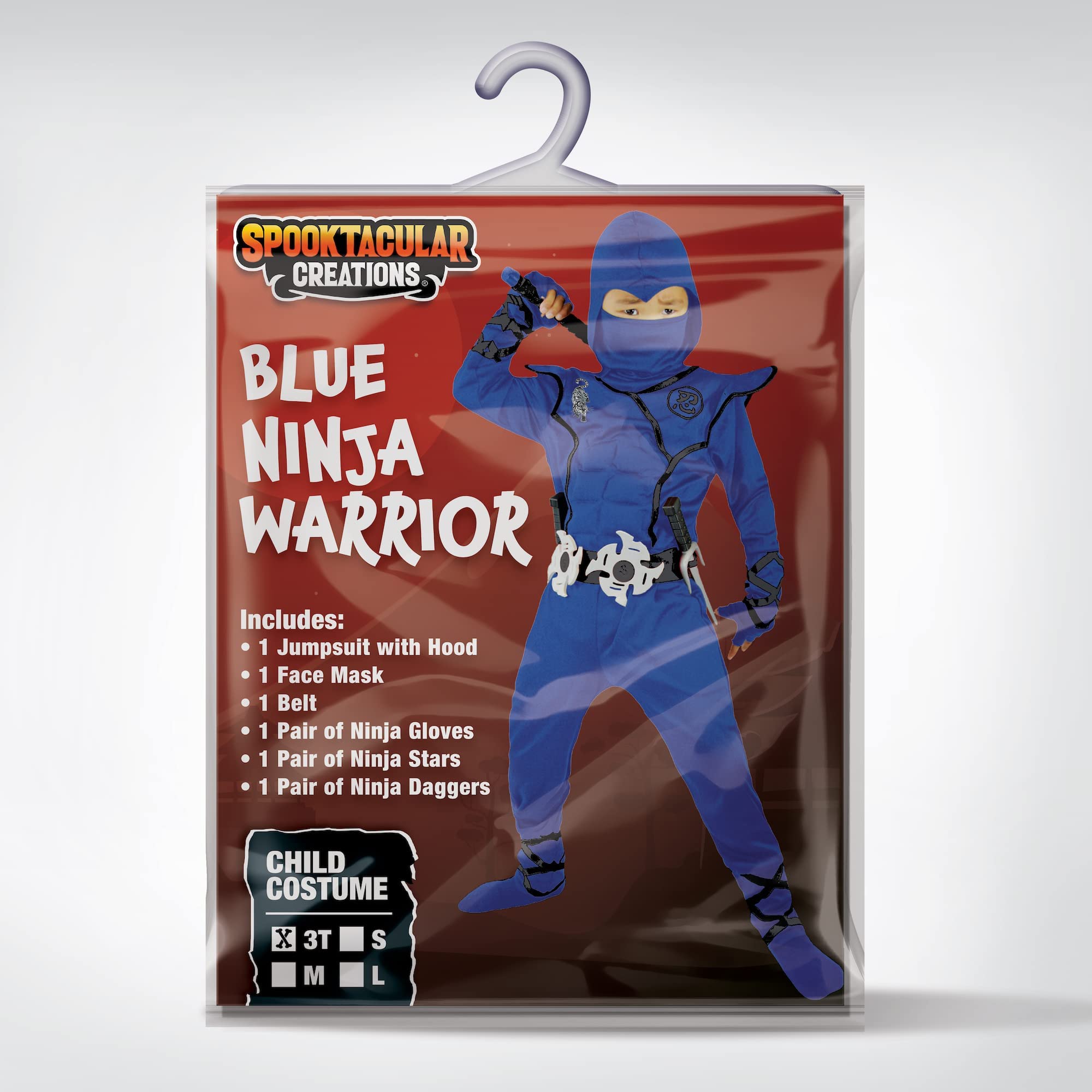 Spooktacular Creations Halloween Ninja Costume, Ninja Outfit Set for Kids, Halloween Costumes for Boys Dress Up Party