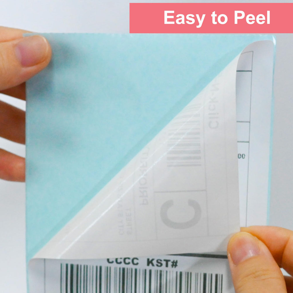 L LIKED 150 PCS 4"x6" Thermal Shipping Labels, White Perforated & Strong Adhesive Direct Thermal Labels (1 Roll), for Postage, Mailing & Shipping