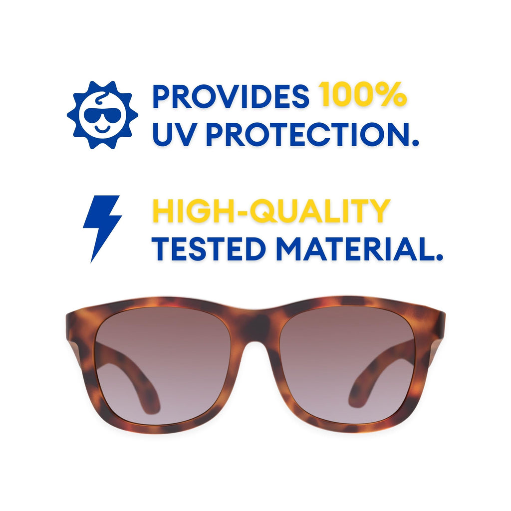 Babiators Original Navigator Baby & Toddler Sunglasses | 100% UV Protection, Shatter-Resistant, Flexible Rubber Frames