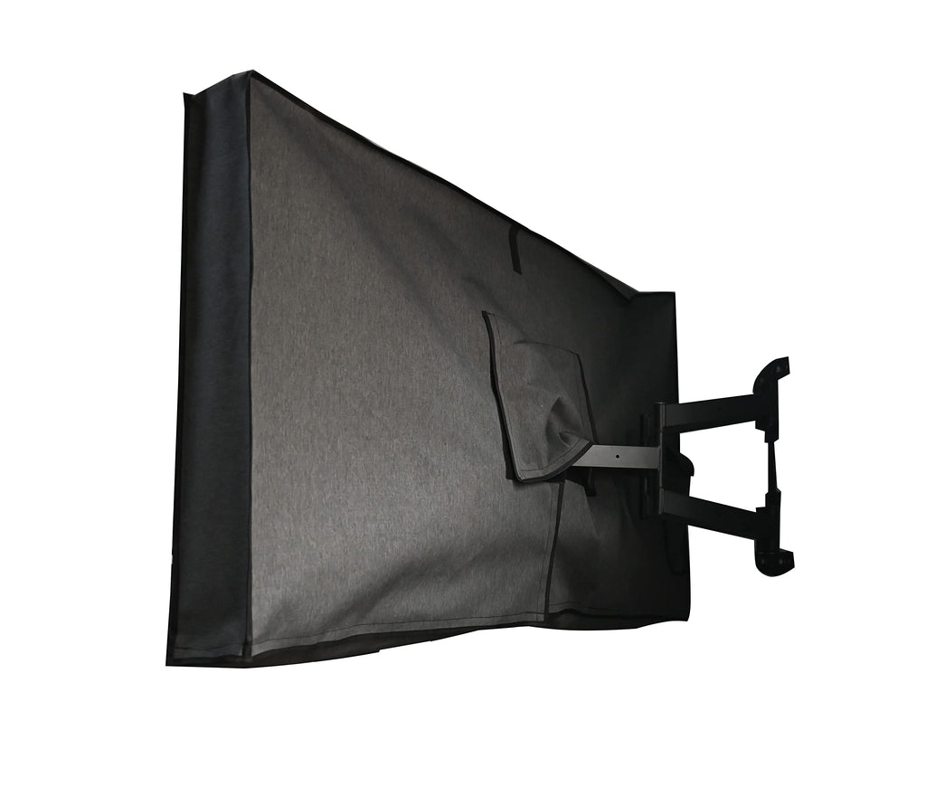 Outdoor 22”-24“-26" TV Set Cover,Scratch Resistant Liner Protect LED Screen Best-Compatible with Standard Mounts and Stands (Beige)