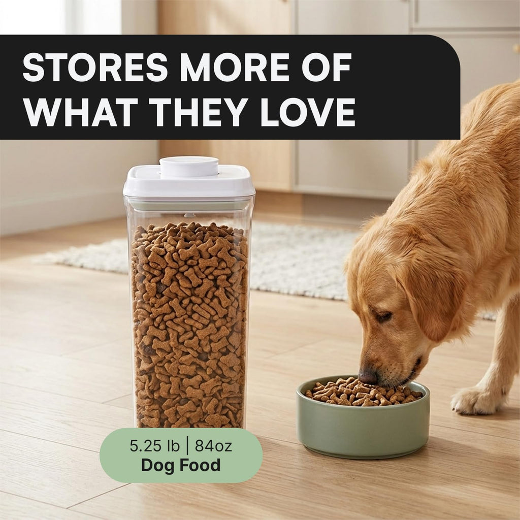 Bop Top Airtight Food Storage Containers with Lid 13.5 Cups / 108 oz | Kitchen Canister Sets | Air Tight Pantry Container | Pop Top Dry Food Storage Containers for Snacks, Sugar, Flour, Baking, Pasta