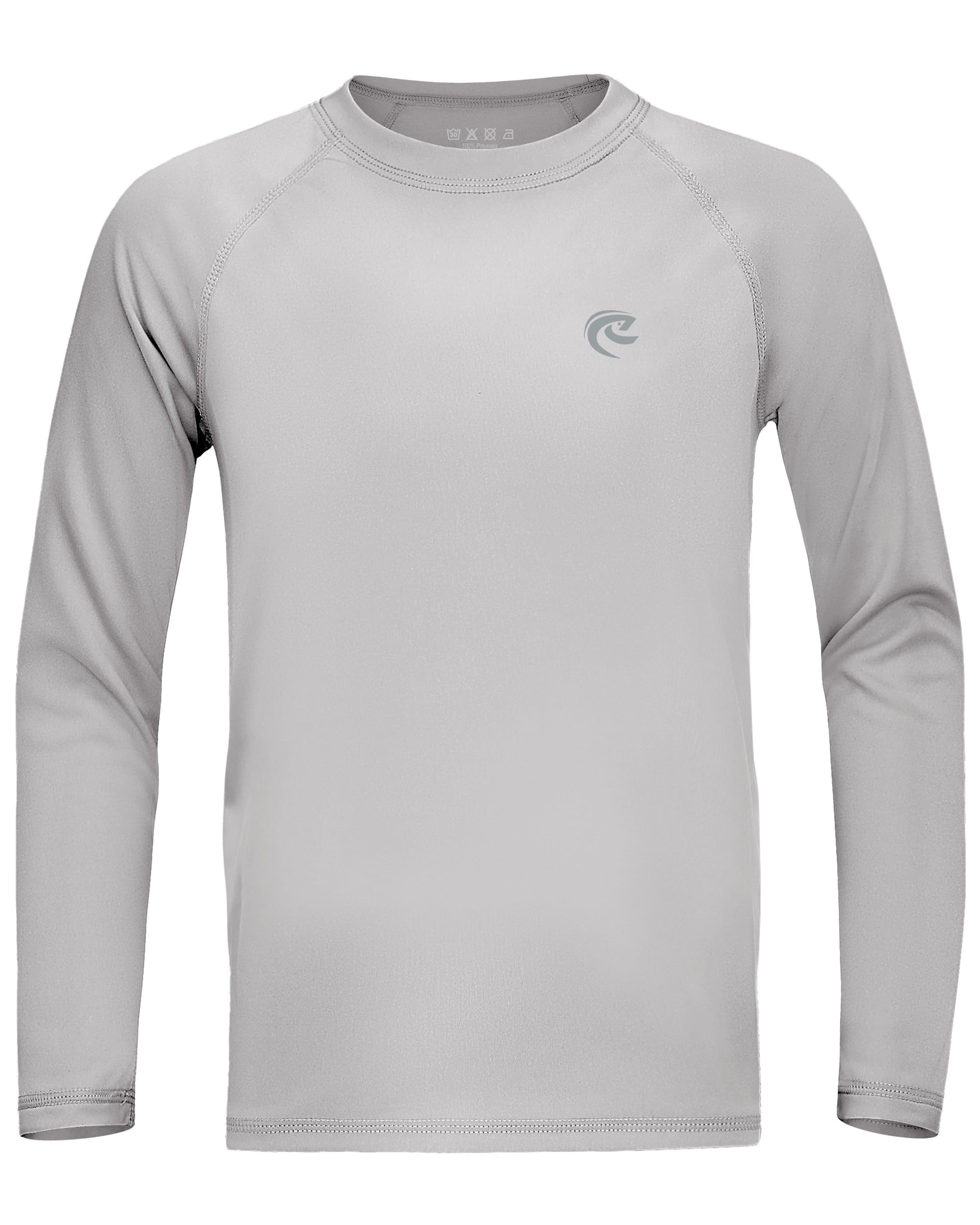 Boys UPF 50+ Swim Shirt Long Sleeve, 1 or 2 Pack UV Sun Protection Rash Guard, Youth Kids SPF Water Shirts for Beach Surf
