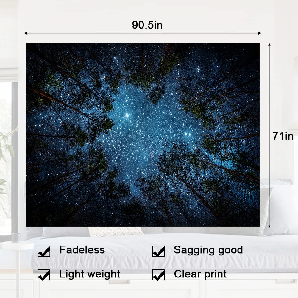 Llamazing Forest Landscape Home Decor - Living Room & Bedroom Magic Tapestry (Sunlight&Creek, 60''L51''W)