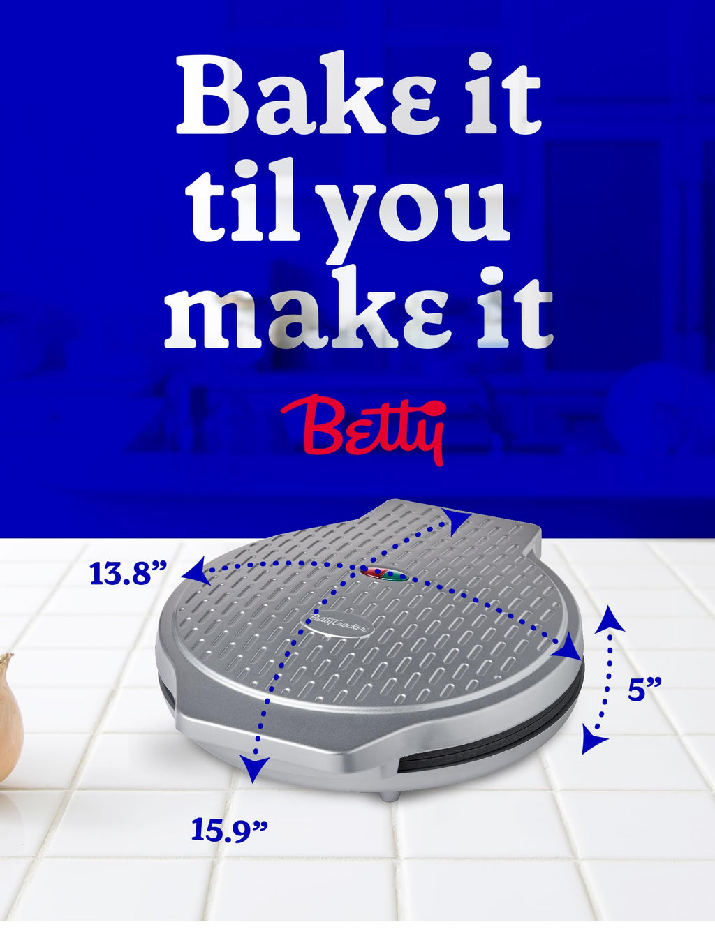 Betty Crocker Pizza Maker Plus,12" Indoor Electric Grill,Nonstick Griddle Pan for Pizzas,Quesadillas,Tortillas,Nachos and more,12" Electric Griddle for Delicious Meals and Snacks,Red,(Pack of 2)