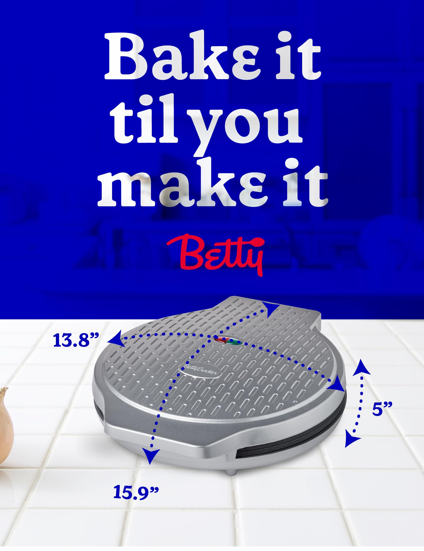 Betty Crocker Pizza Maker Plus,12" Indoor Electric Grill,Nonstick Griddle Pan for Pizzas,Quesadillas,Tortillas,Nachos and more,12" Electric Griddle for Delicious Meals and Snacks,Red,(Pack of 2)