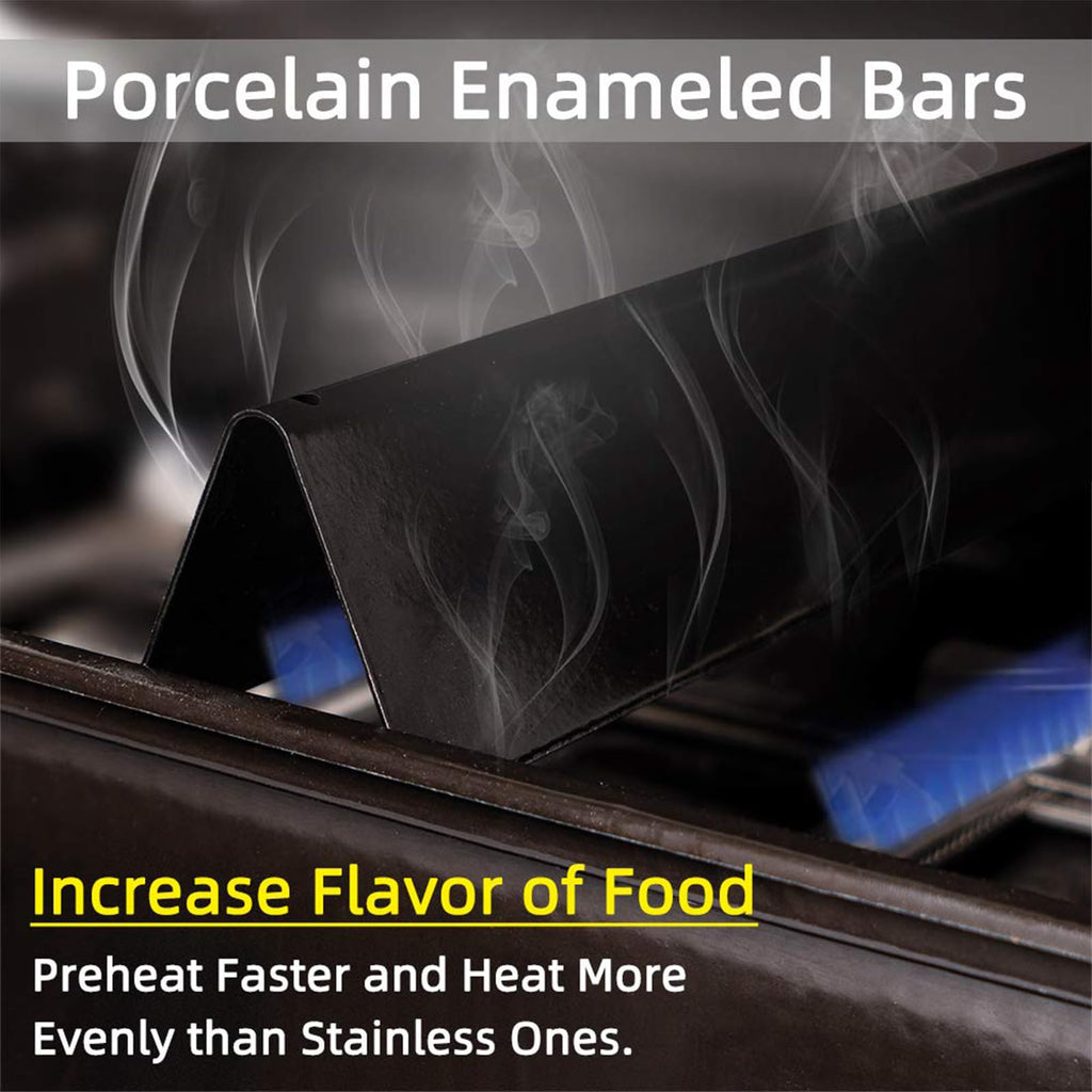 Hongso 21.5 Inch Flavorizer Bars 7535 for Weber Genesis Silver A, Spirit 200 Series E210 S210 (with Side Mounted Control), Spirit 500 Gas Grill Models, Heat Plate Replacement 7534 65902 8217, 5-PC