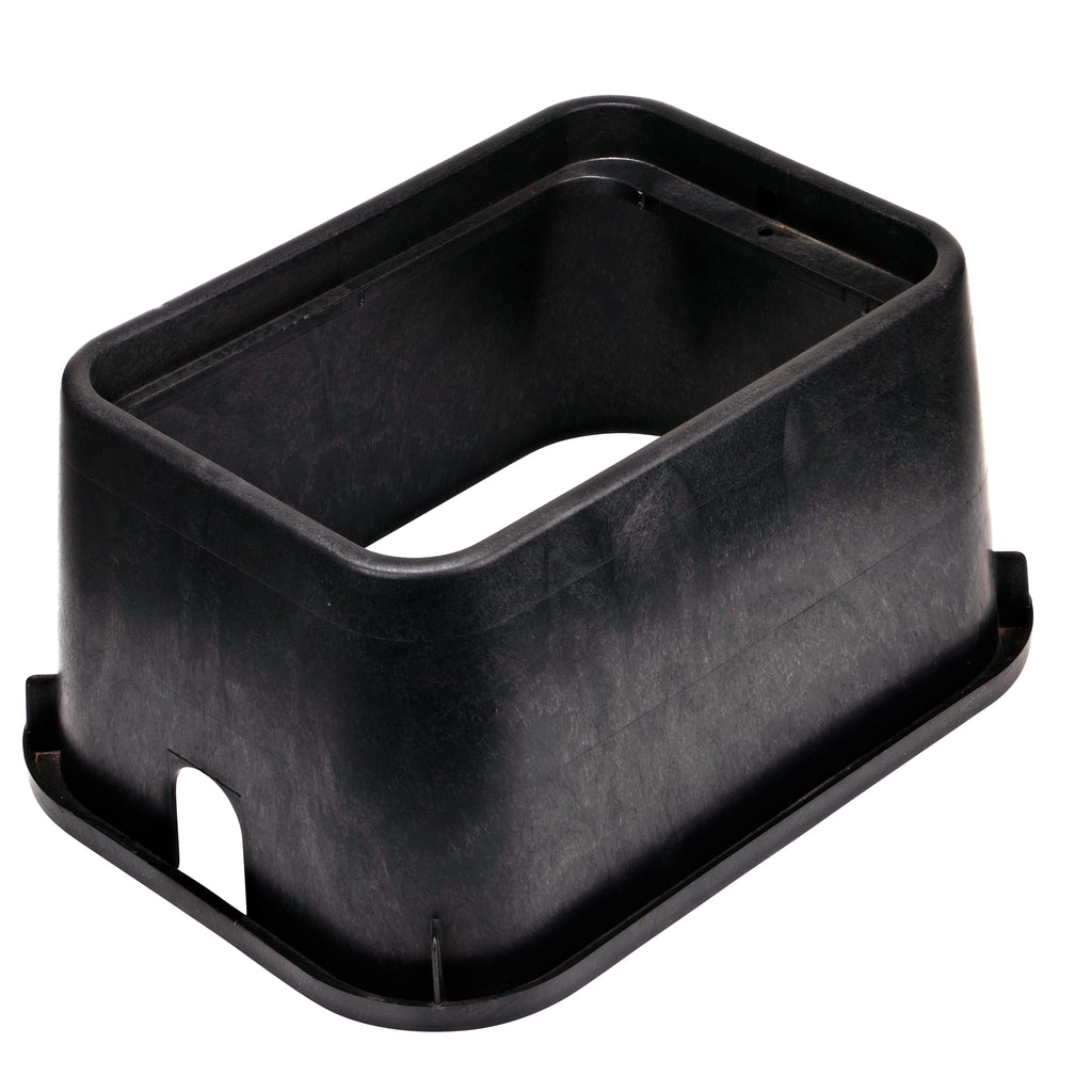 NDS 117BC* 15 in. X 22 in. Rectangular Jumbo Valve Box and Cover, 12 in. Height, Irrigation Control Valve Lettering, Black Box, Green Overlapping Cover, Black/Green