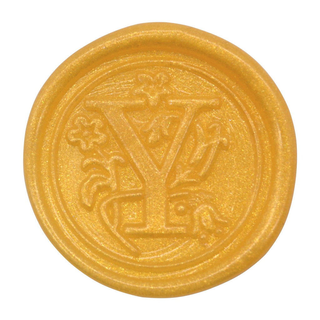 Medieval Initial Alphabet Sealing Wax Stamps, Brass Head Wooden Handle, for Thanksgiving Card/Envelope/Gift Wrap/Wedding Engagement Party Invitation - Letter S
