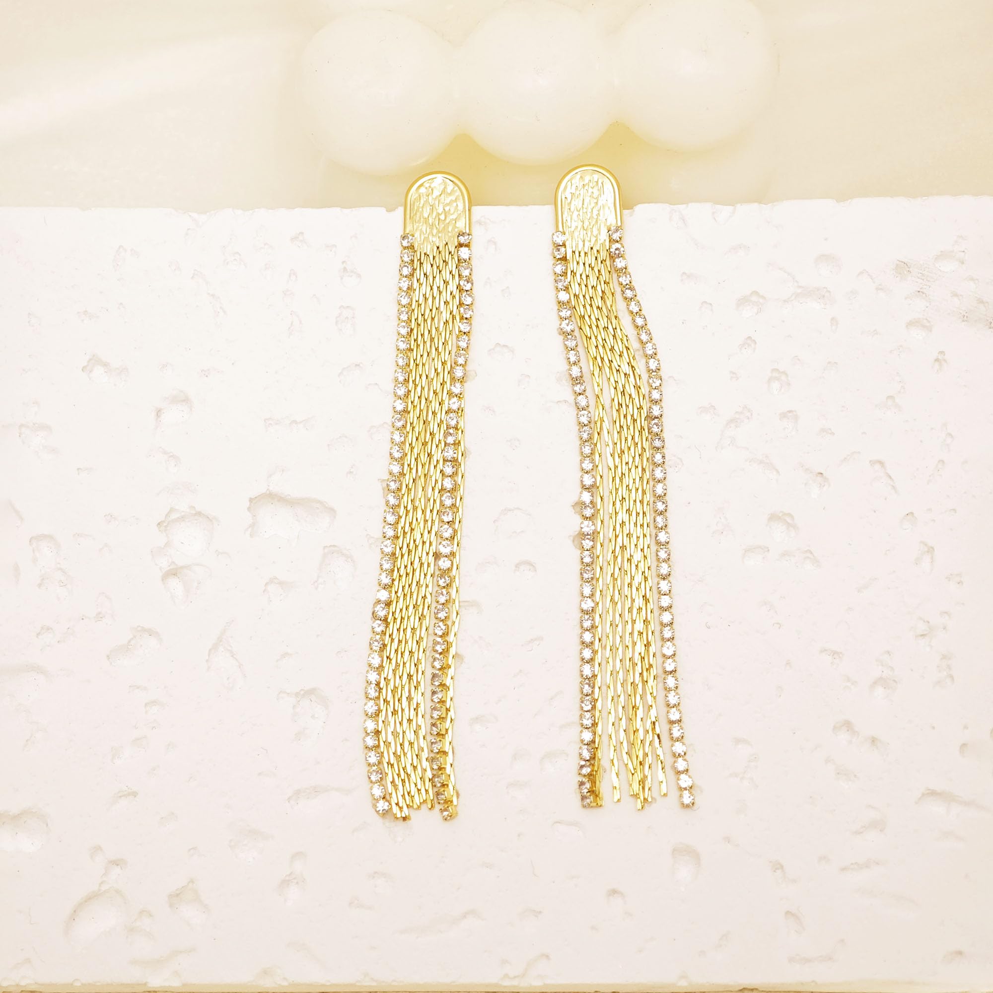 Gold Earrings for Women Trendy, Simple Dainty 14K Gold Plated Paperclip Square Chain Link Dangle Hoops Earrings Pin Stud Huggie Earrings Lightweight Hypoallergenic Minimalist Aesthetic Gold Jewelry for Christmas Gifts