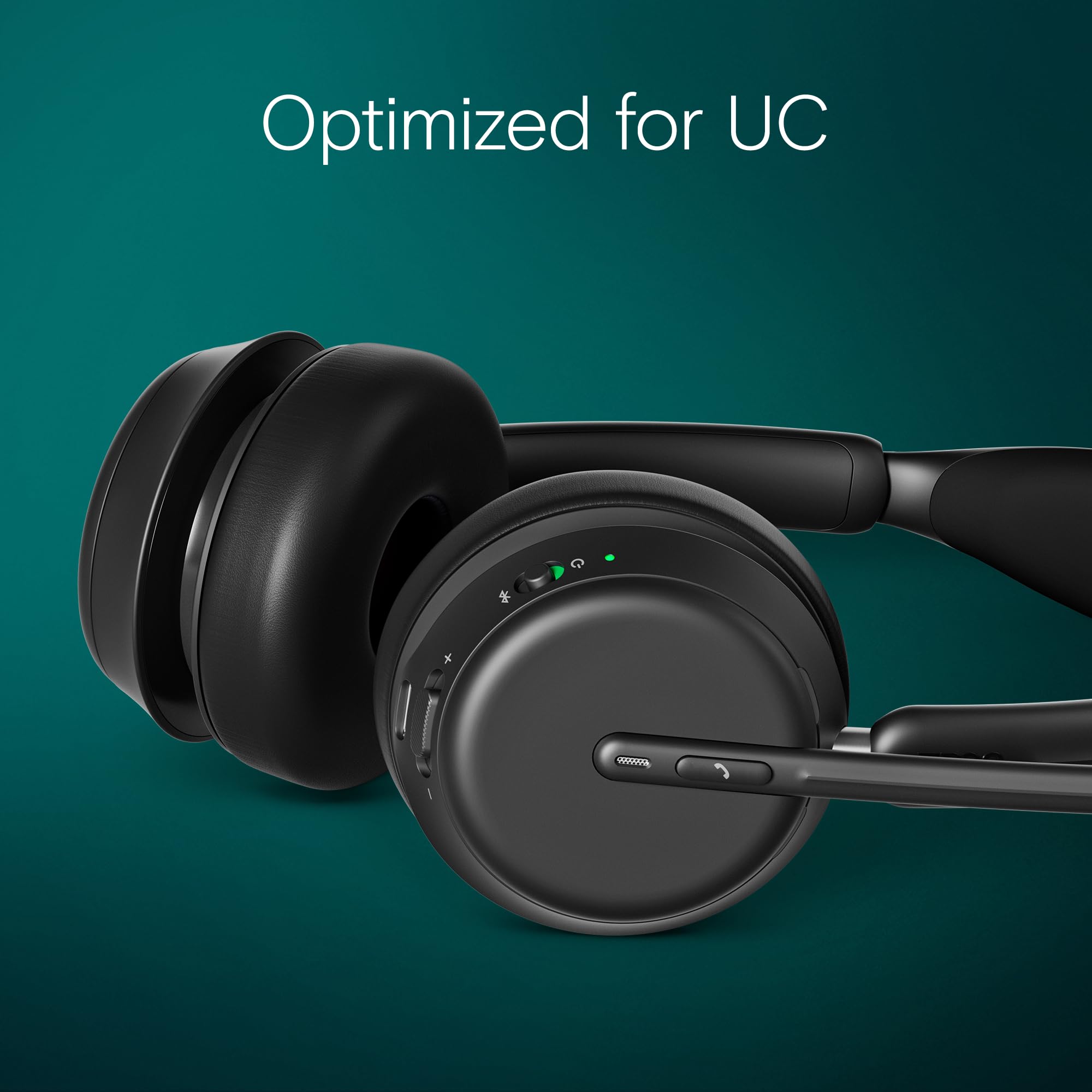EPOS Impact 1061 ANC High-Performance Bluetooth Headset for PC - Double-Sided, Advanced Noise Cancellation, EPOS AI, Super Wideband Audio, Intuitive Controls, for Professionals in Loud Workspaces