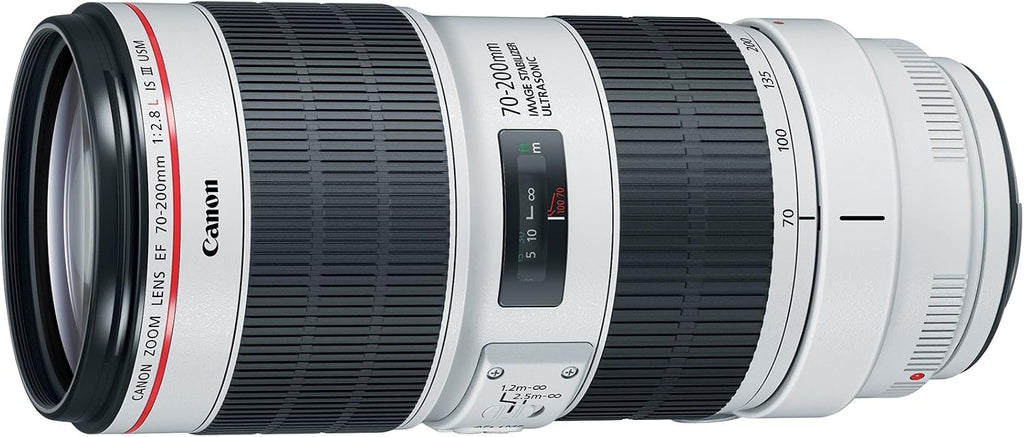 Canon EF 70-200mm f/2.8L IS III USM Telephoto Lens for Canon Digital SLR Cameras, White - 3044C002