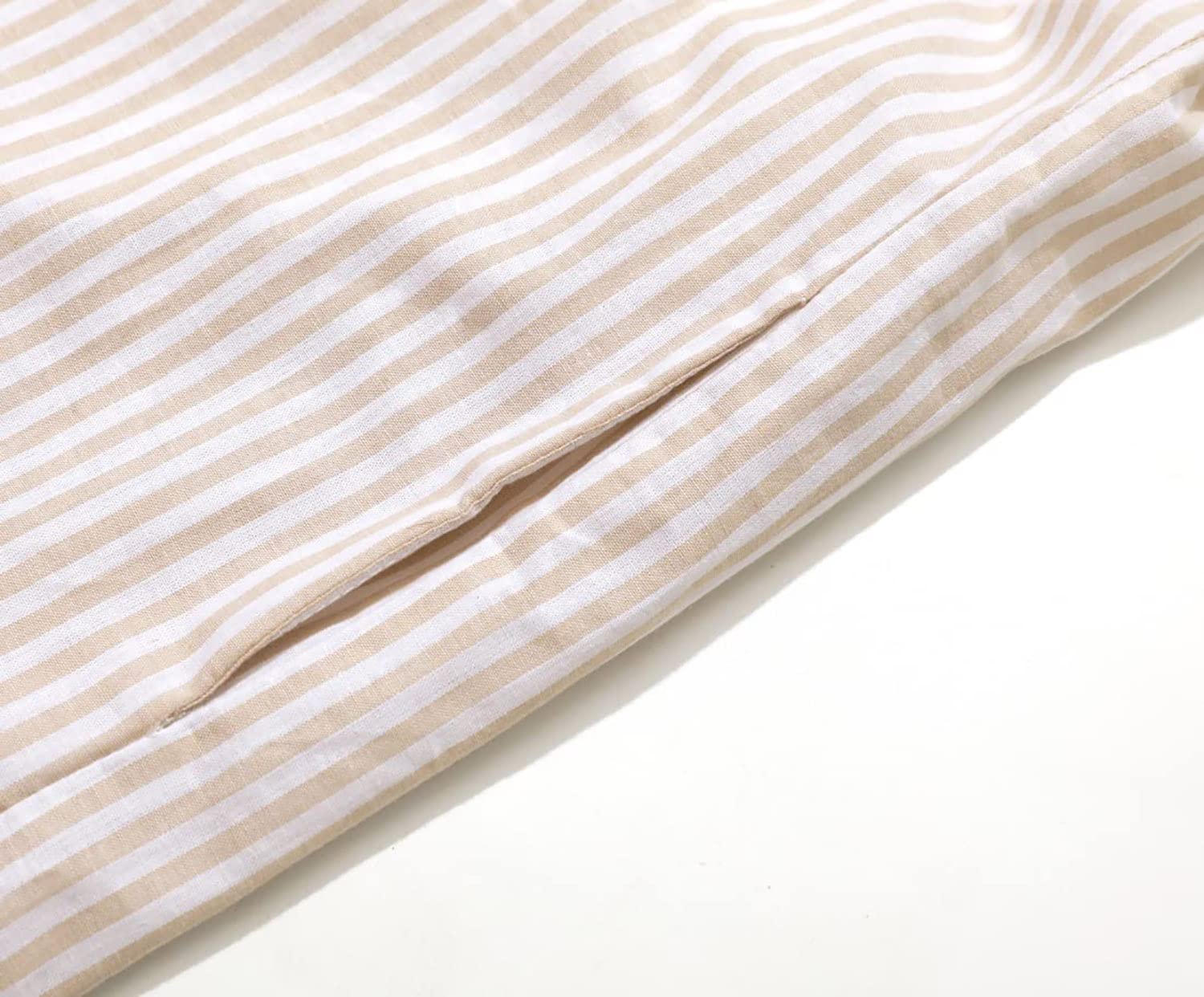 utcoco Womens Striped Long Sleeve Dress Casual Loose Button Down Cotton Maxi Shirt Dress