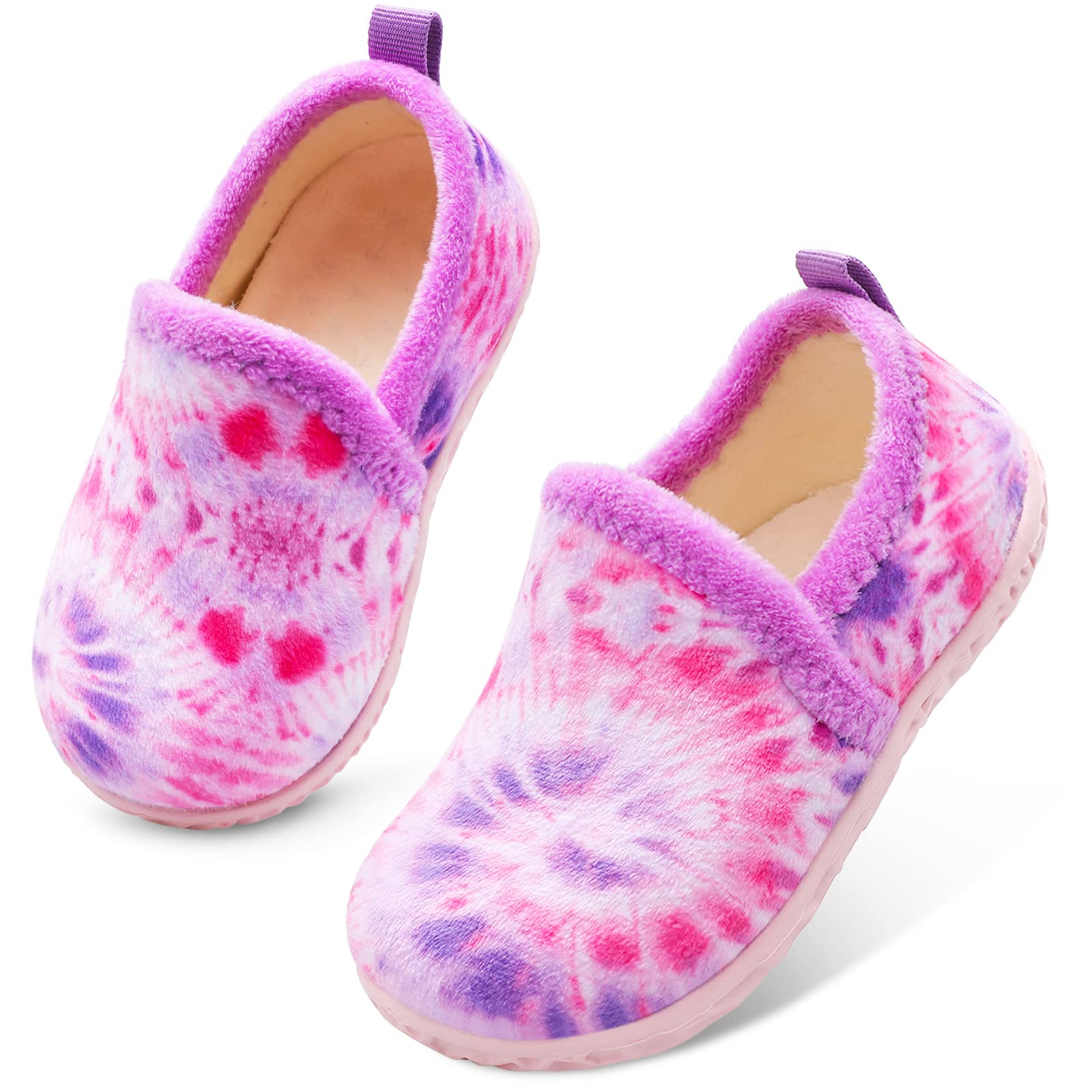 Lefflow Toddler Slippers Boys Girls House Shoes Slip on Baby Sock Shoes Lightweight Outdoor Walking Shoes