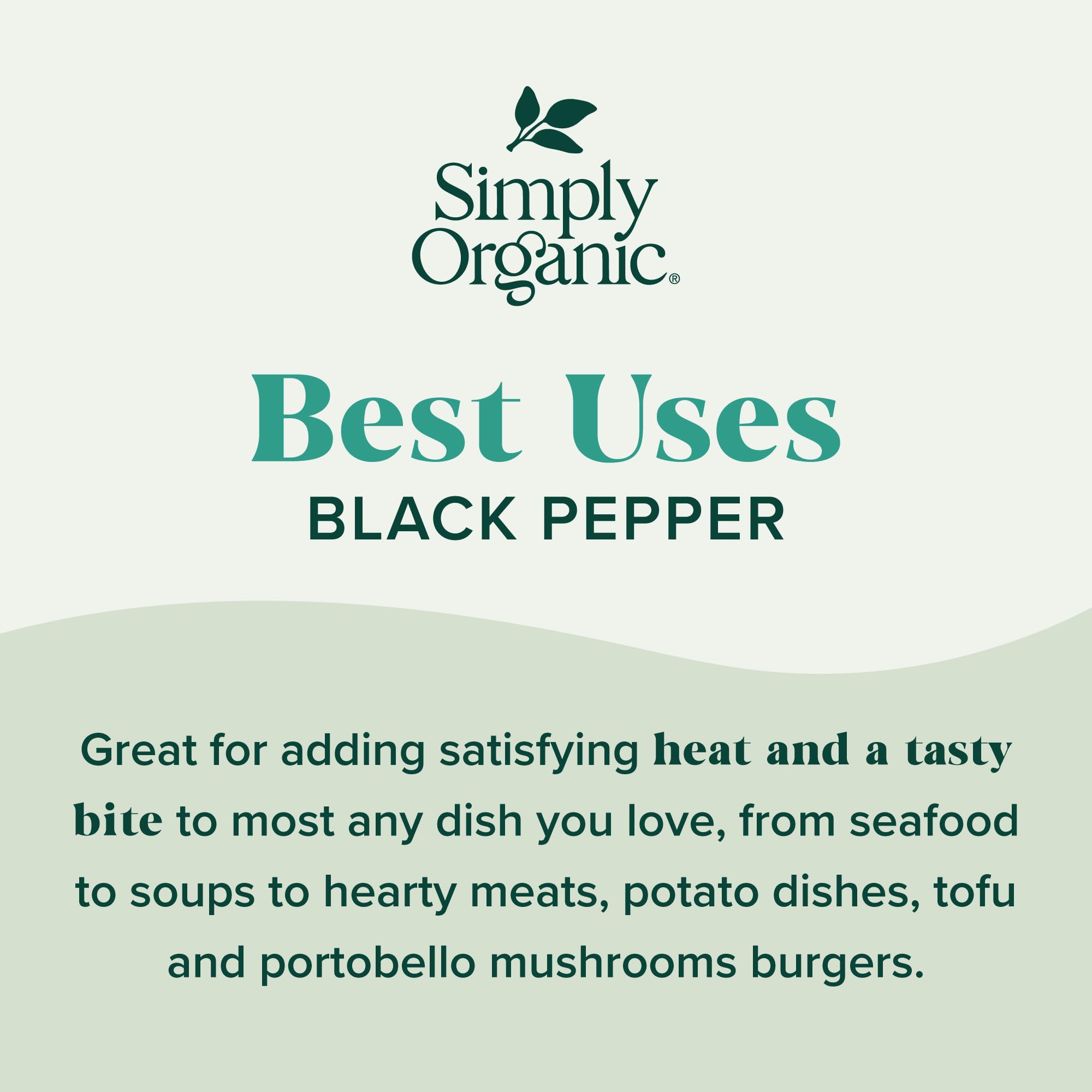 Simply Organic, Pepper Black Organic, 2.31 Ounce