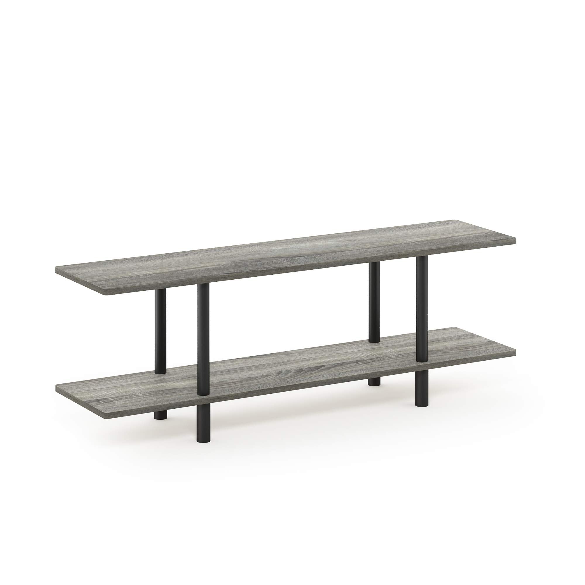 Furinno Turn-N-Tube 4-Tier Design Display Rack, Espresso/Black