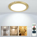 Wireless Closet Lights Motion Sensor - No Wiring Rechargeable Ceiling Light Night Light Indoor, Battery Operated Led Lights for Bedroom with Remote, Living Room Bathroom Home & Kitchen Decor Lighting