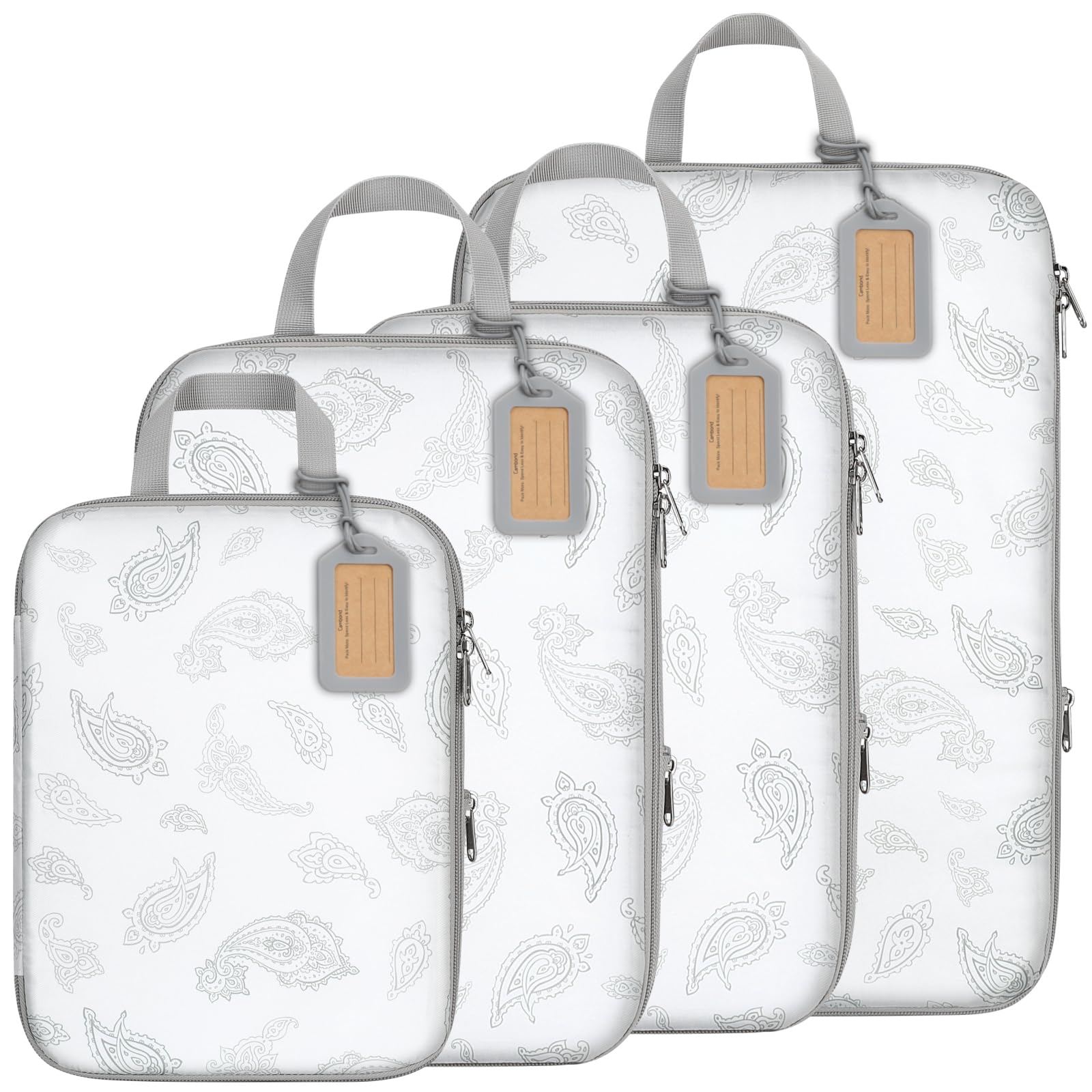 Cambond Compression Packing Cubes for Travel - Lightweight Expandable Travel Bags Luggage Organizers Travel Essentials Compression Cubes for Travel Space Saver for Carry on Suitcases Organizer