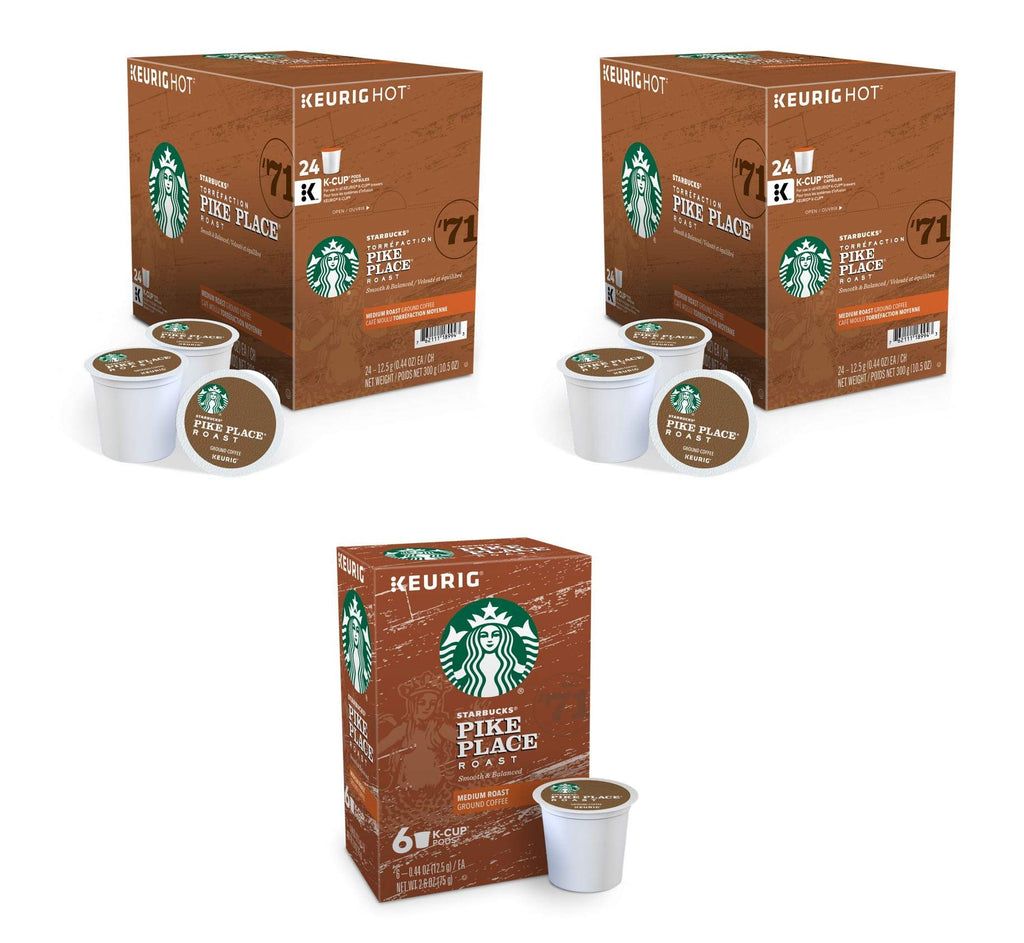 Starbucks Coffee K-Cup Variety Pack, 1 Cinnamon Dolce, 1 Hazelnut, 1 Mocha, 1 Cr�me Brulee, 1 Maple Pecan, 1 Caramel, 10 CT K-Cups, 1 CT