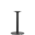Flash Furniture Beverly 18" Round Restaurant Table Base with 3" Diameter Table Height Column, Commercial Cast Iron Restaurant Round Table Base, Black
