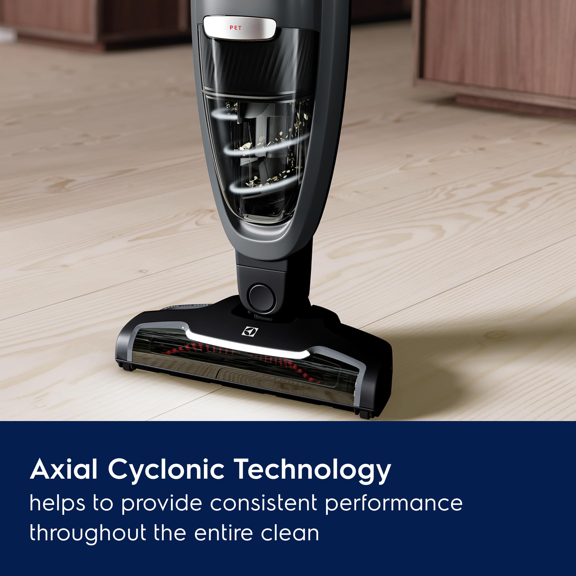 Electrolux WellQ7 Hard Floor Cordless 2-in-1 Vacuum with PowerPro Roller for Hard Surfaces, 50-Minute Run Time, 2 Power Modes, Soft Sand