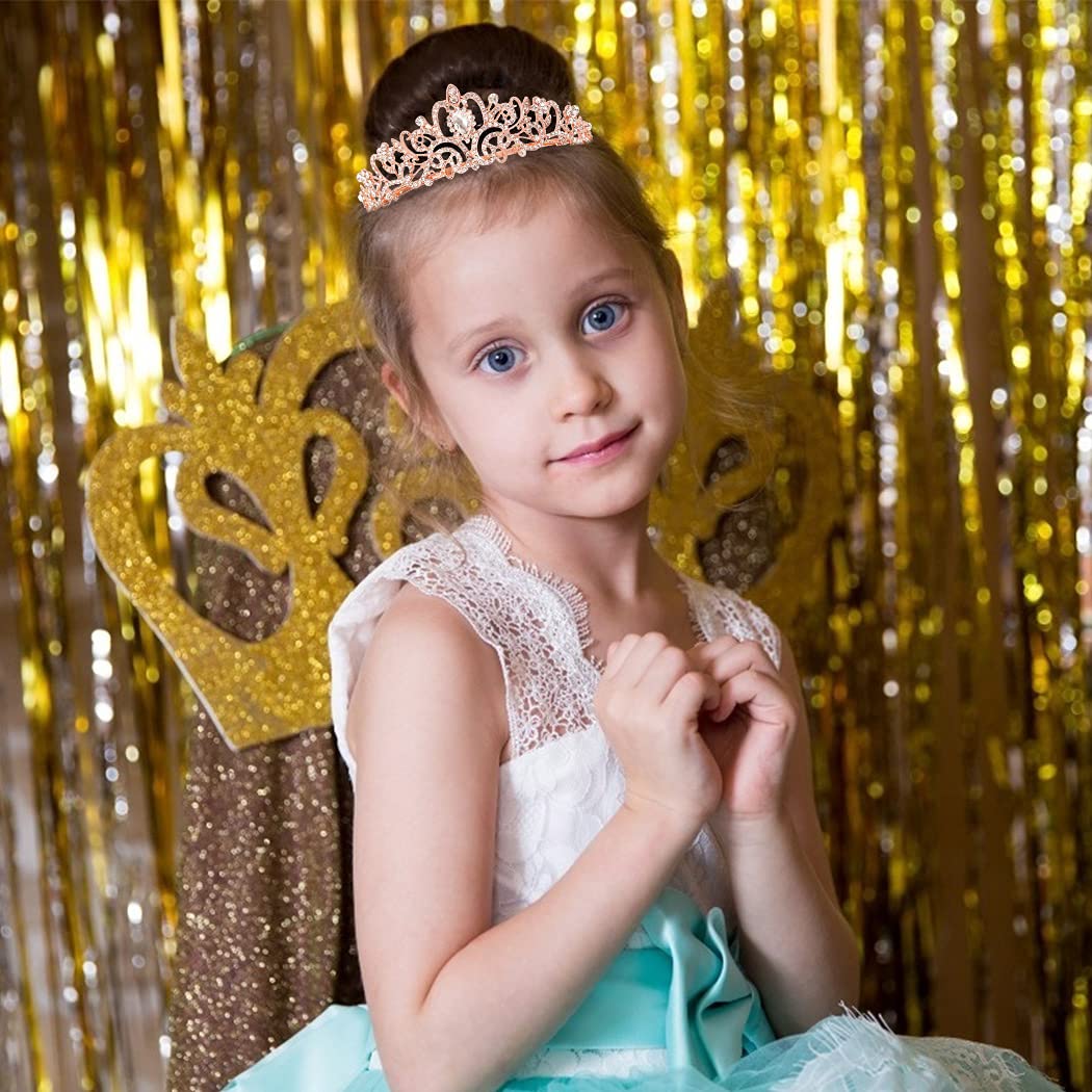COCIDE Birthday Silver Tiara and Crowns Kit - Silver Tiara, Crown, Sash, Rhinestone Headband, Glitter Sash for Women & Girls Birthday Party Decorations