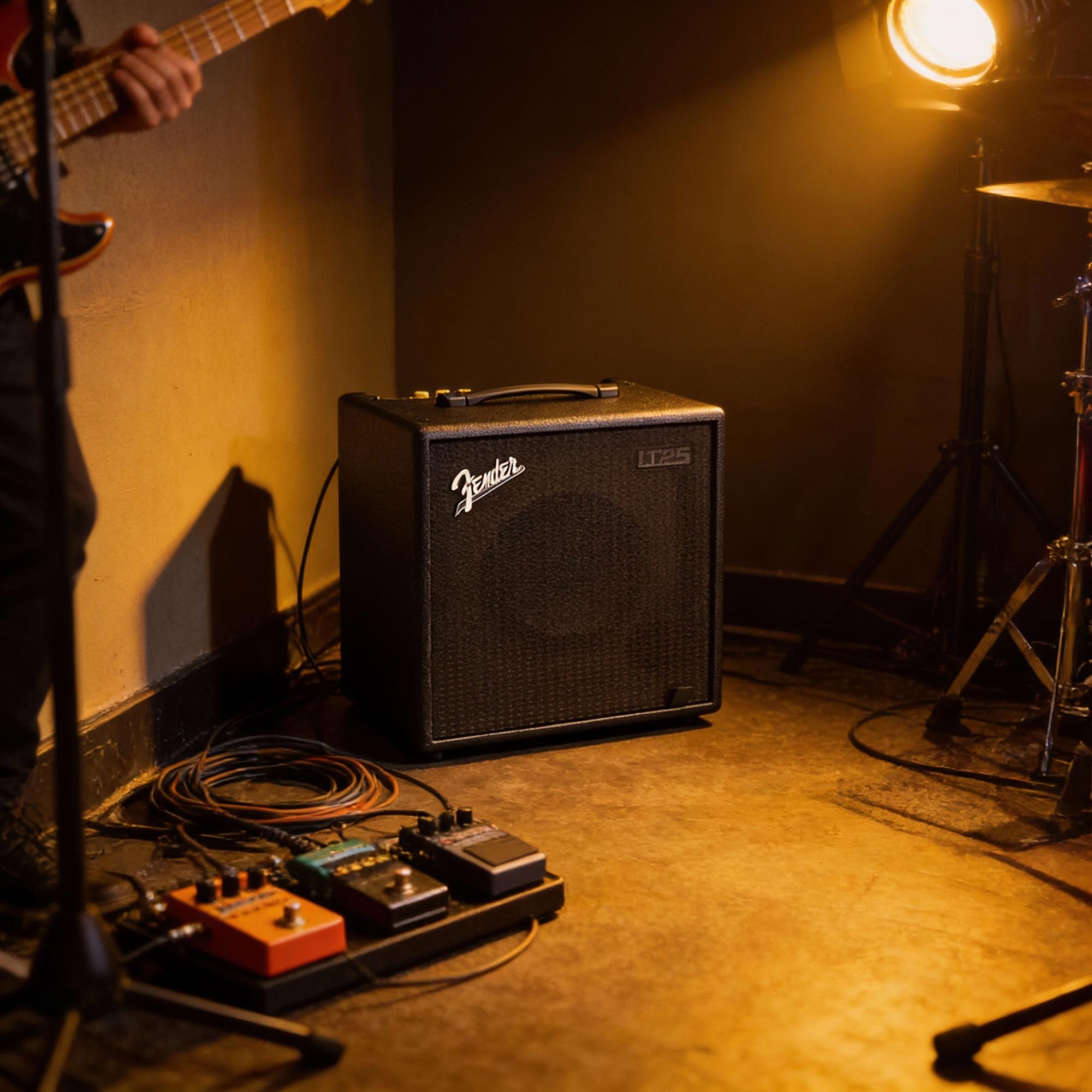 Fender Rumble 15 Bass Guitar Combo Amplifier Bundle with Instrument Cable and Austin Bazaar Instructional DVD