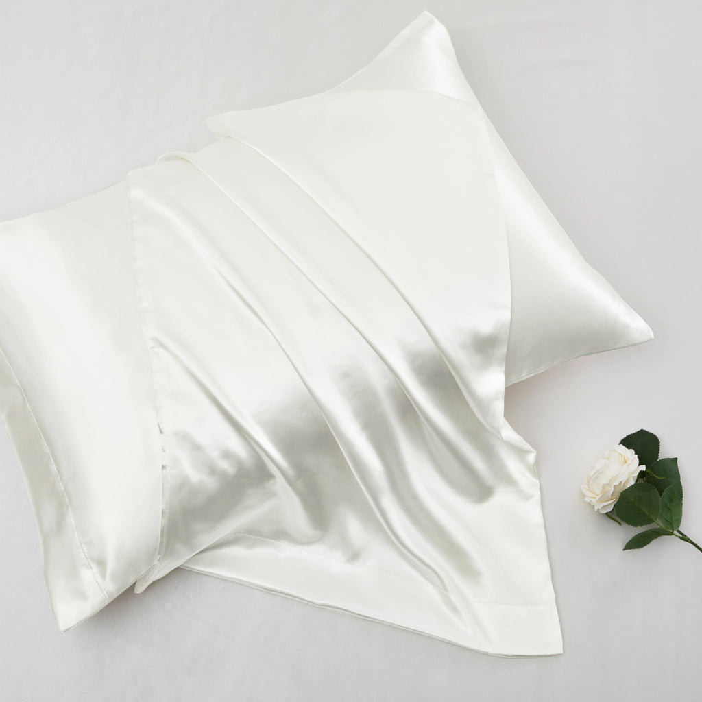 Vonty Extra Deep Pocket Full Sheet Sets - Cooling & Silky Satin Full Size Sheets with 18-24 Inch Deep Pocket, Black Satin Bed Sheets Fit Up to 24" Deep Mattress - 4 Piece Set