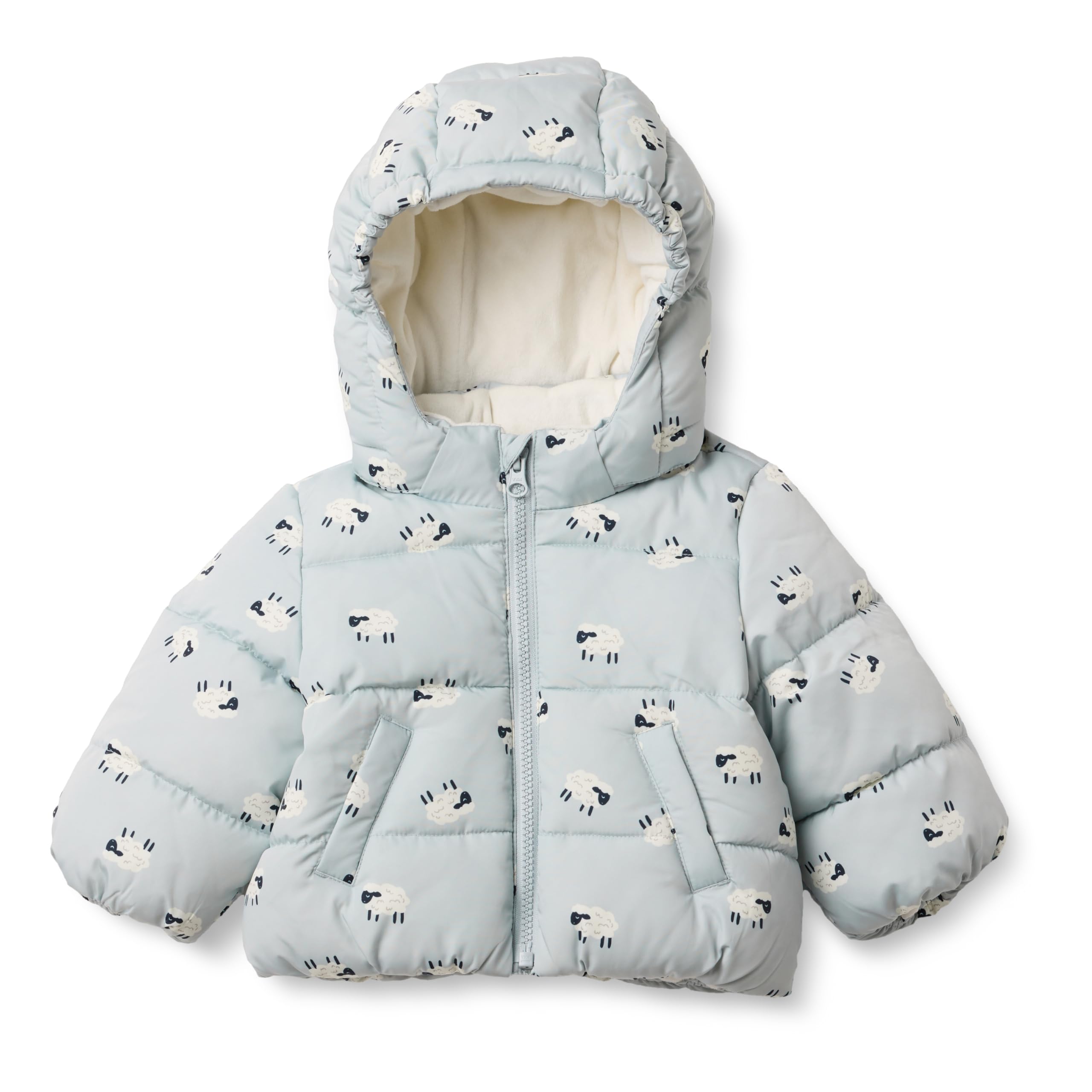Amazon Essentials x Sofia Grainge Babies, Toddlers, and Boys' Water-Resistant Hooded Puffer Jacket
