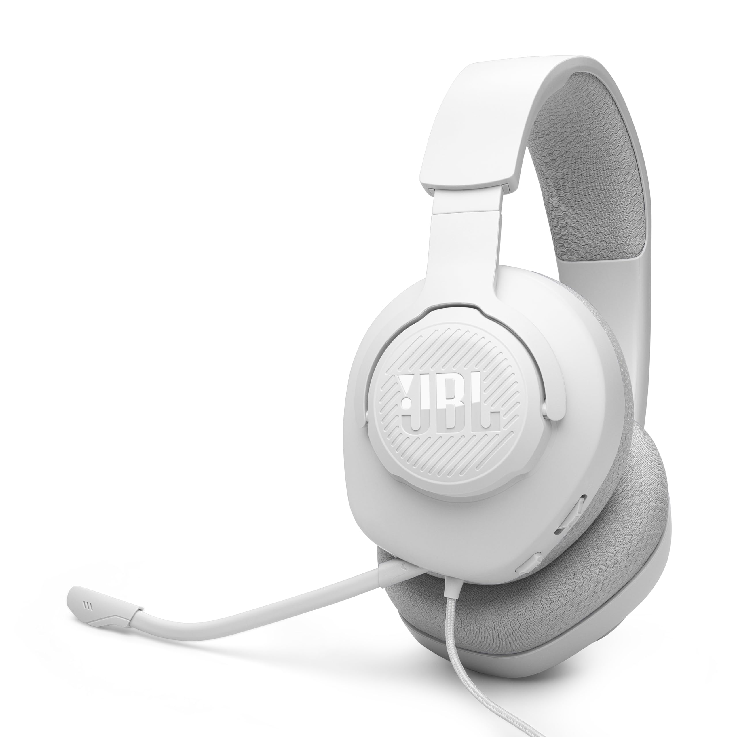 JBL Quantum 100M2 - Wired Over-Ear Gaming Headset with omnidirectional, Detachable mic with Mute Option and Fabric-Covered Memory Foam Ear Cushions, Compatible with All Platforms (Black)