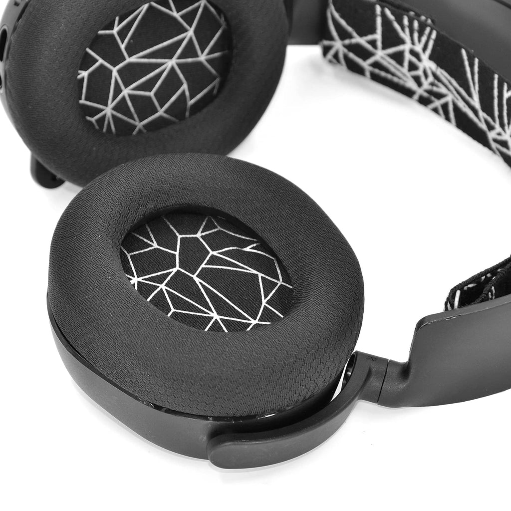 Arctis 3/5 / 7/9 Replacement Black Fabric Ear Pads Cushion Compatible with SteelSeries Arctis 3 / Arctis 5 / Arctis 7 Arctis 9 / Arctis 1 / Arctis pro Lossless Wireless Gaming Headset Headphone