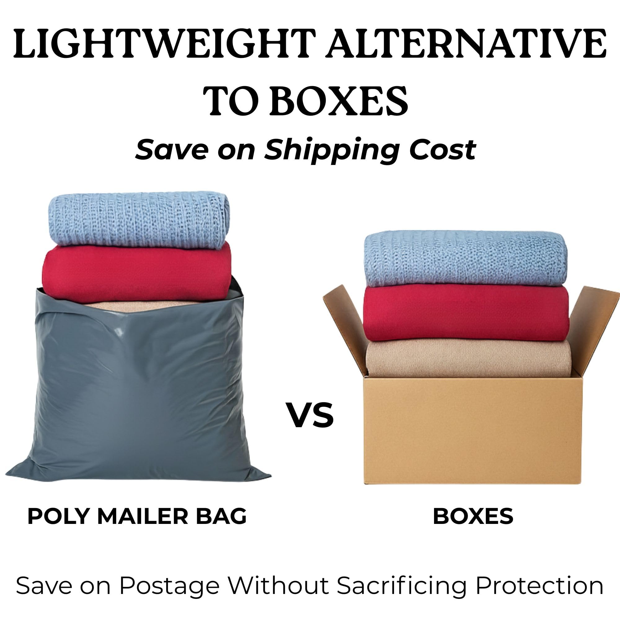 5 Large Shipping Bags 17x24 | Jumbo Poly Mailers for clothes | Strong Thick Mailing Bags with Self Adhesive | Self Sealing Shipping Envelopes