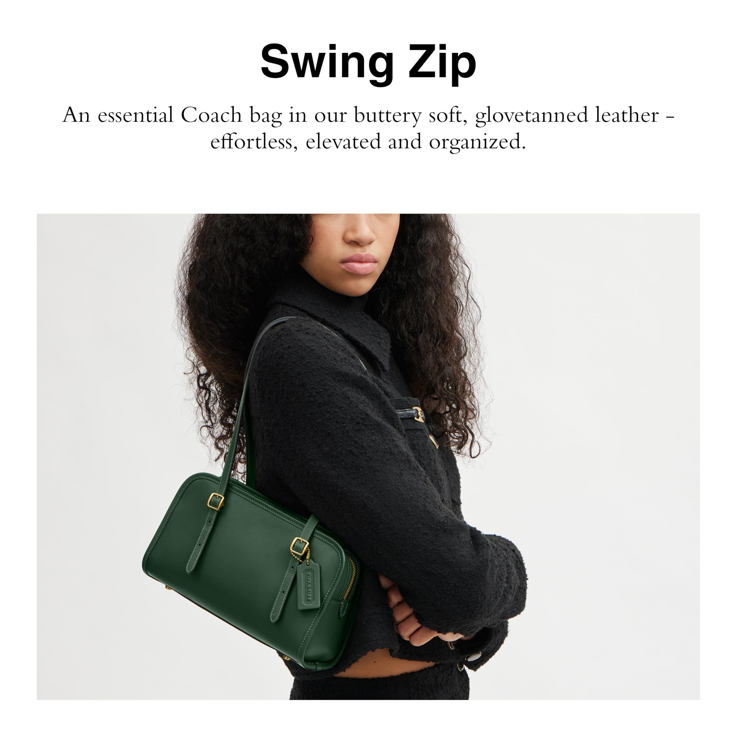 COACH Swing Zip Bag with Grommets