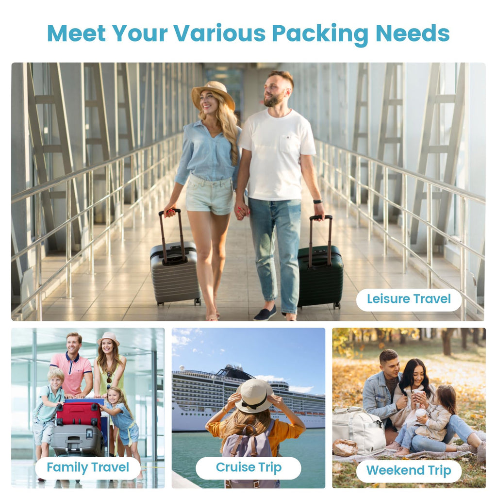 Cambond Compression Packing Cubes for Travel - Lightweight Expandable Travel Bags Luggage Organizers Travel Essentials Compression Cubes for Travel Space Saver for Carry on Suitcases Organizer