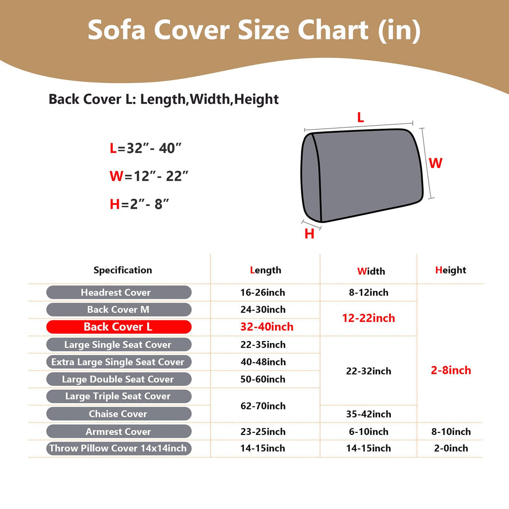 Yoovat Sofa Covers Soothing Home Sofa Covers Sofa Hero Covers Couch Cushion Covers for Dogs Stretch Couch Covers Slipcovers for Couches and Sofas (Wheat-Blue,Large Single Seat Cover)