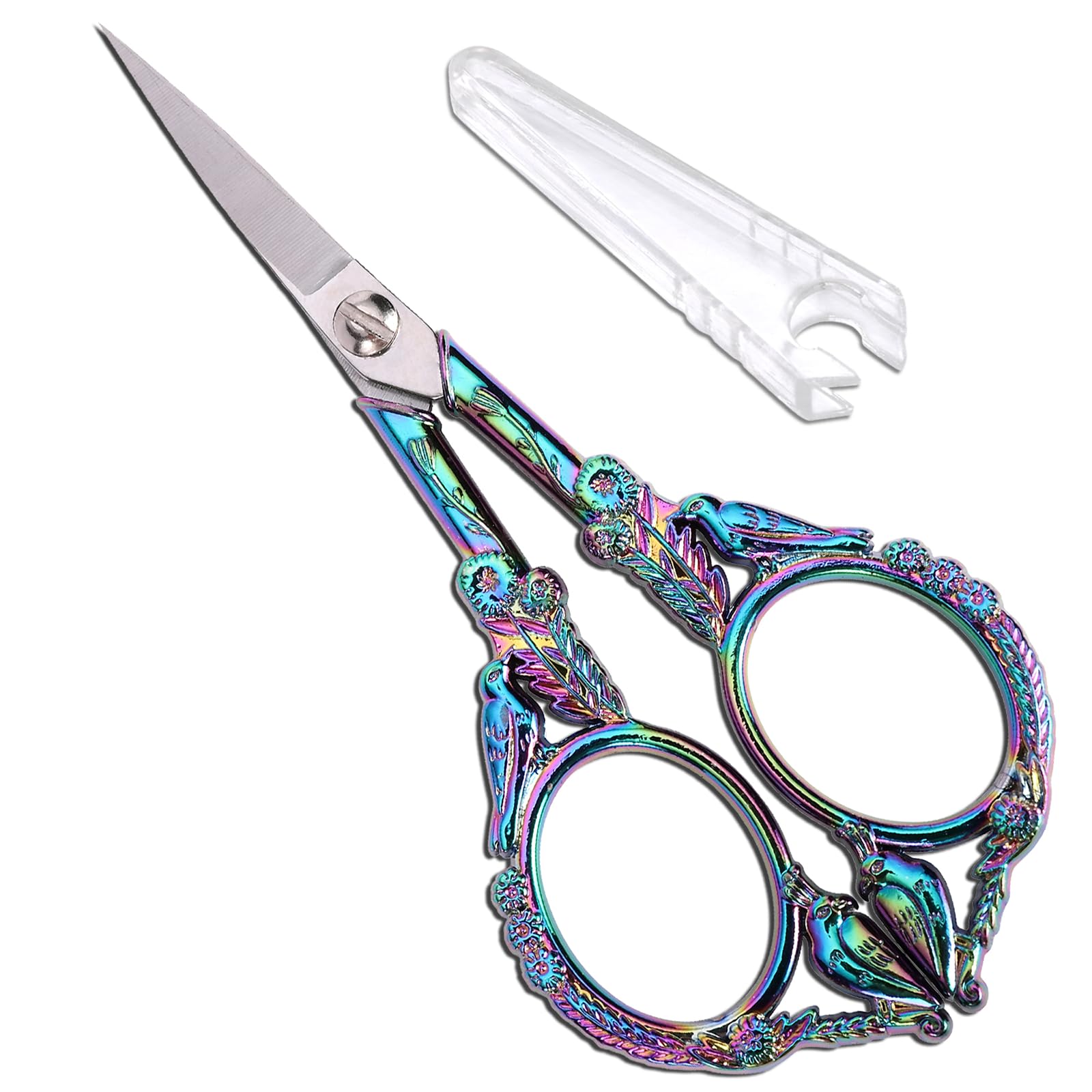 YOUGUOM Small Craft Scissors, Little Travel Sharp Embroidery Scissors All Purpose, Straight Tips Mini Sewing Shears, Precision Detail Thread Cutting Snips