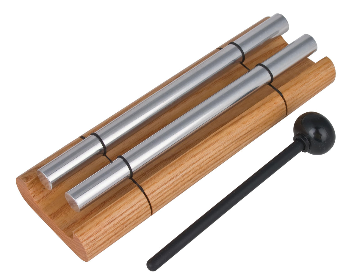 Woodstock Wind Chimes Zenergy Solo Hand Chime, Silver (7") Musically Tuned for Meditation, Yoga and Mindfulness, Bell Percussion Instrument For Teachers and Classrooms