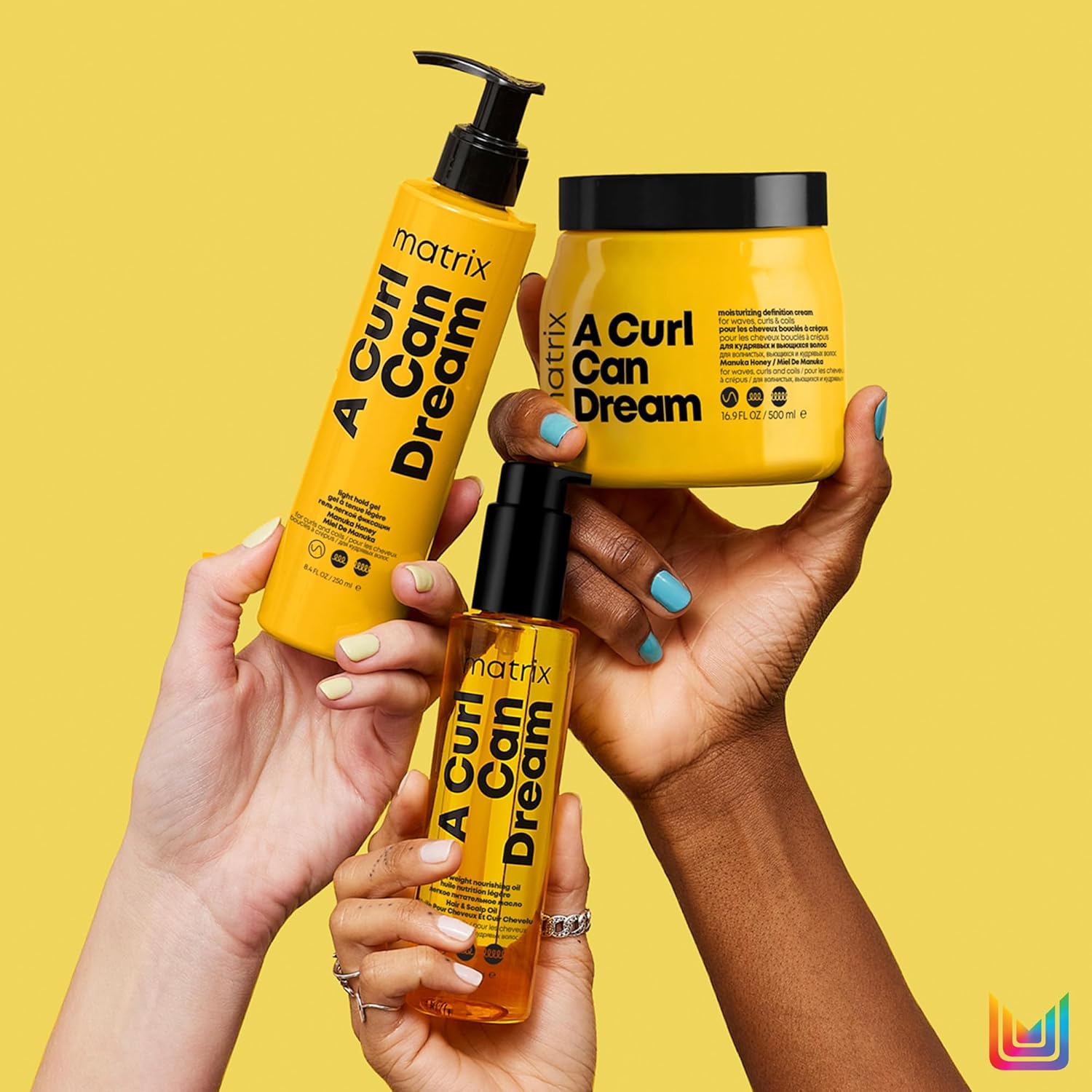 Matrix A Curl Can Dream Light Hold Gel For Curly, Coily, & Wavy Hair - Controls Frizz and Defines Curls Without Flaking or Crunch, Silicone, Sulfate & Paraben-Free, Salon Styling Gel