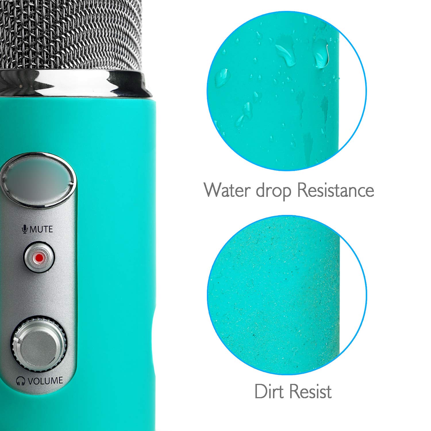 YOUSHARES 2PCS Blue Yeti Pop Filter for Blue Yeti Microphone, Yeti Foam Windscreen with Dead Cat Blue Yeti Mic Cover for Yeti Mic and Blue Yeti Pro USB Microphone
