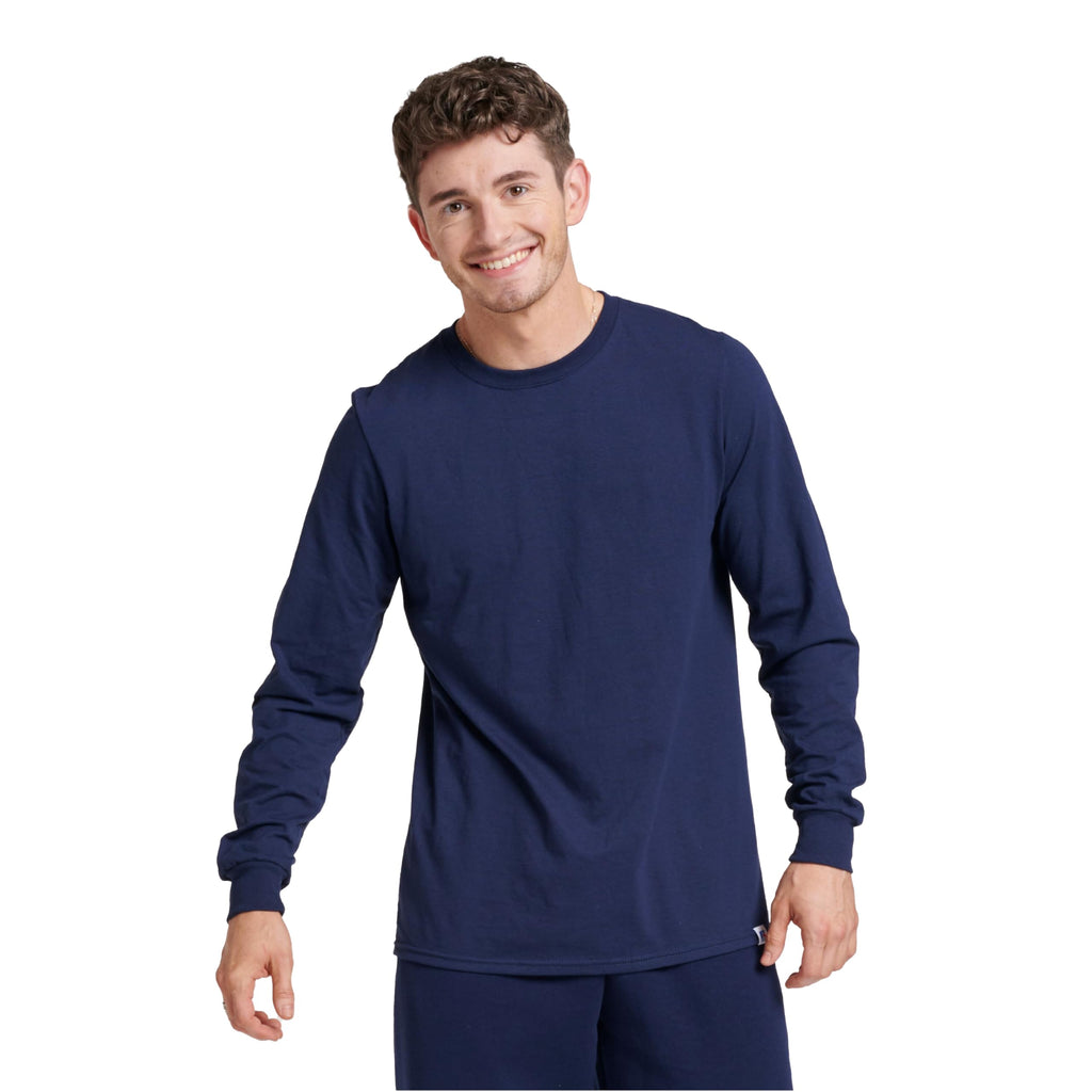 Russell Athletic Men's Dri-Power Long Sleeve Tees, Moisture Wicking, Odor Protection, UPF 30+