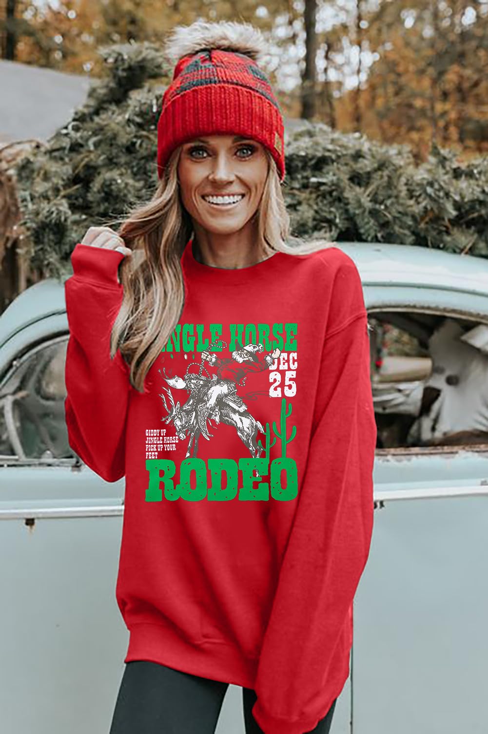 Christmas Sweatshirts Women Candy Canes Graphic Sweatshirt Vintage Xmas Long Sleeve Shirt Pullover Tops