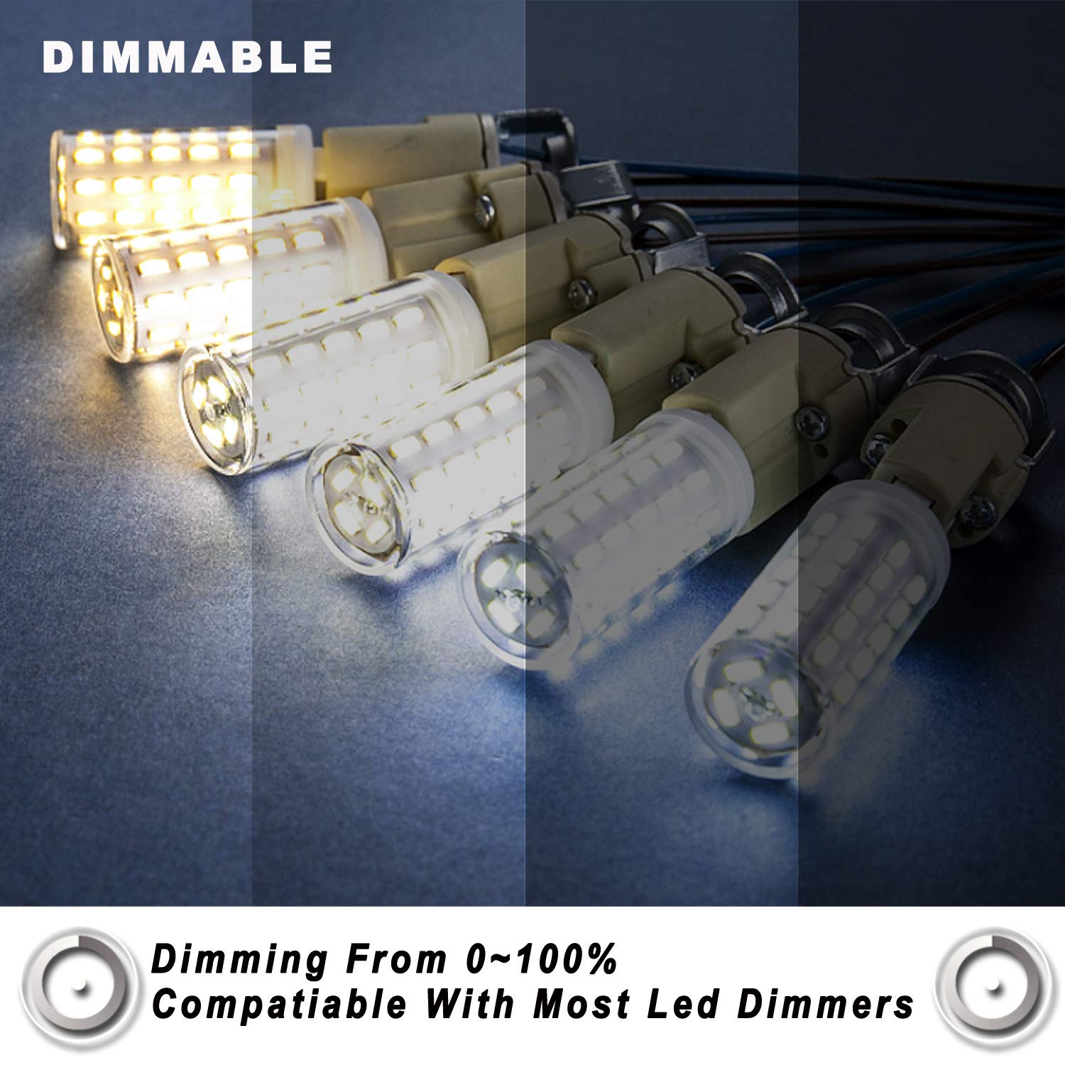 ALIDE G9 Led Bulbs Dimmable 3W Replace 20W 25W 30W Halogen Equivalent,2700K Soft Warm White, AC120V G9 Clear T4 Bi-pin Led Bulbs for Chandelier Pendant Wall Home Lighting,300LM,360 Deg,10Pack