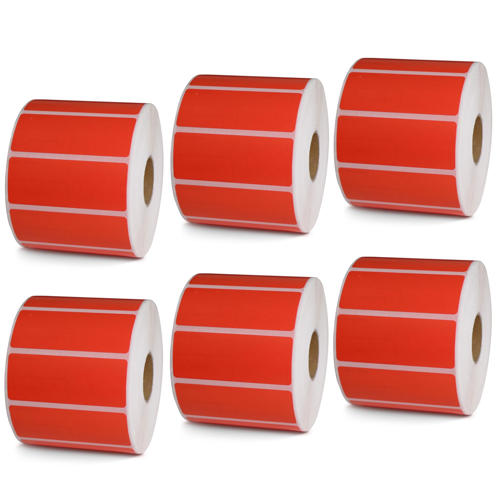 BETCKEY - 1" x 0.5" Small Labels Compatible with Zebra & Rollo Label Printer, Premium Adhesive & Perforated[Light Blue, 6 Rolls, 14580 Labels]