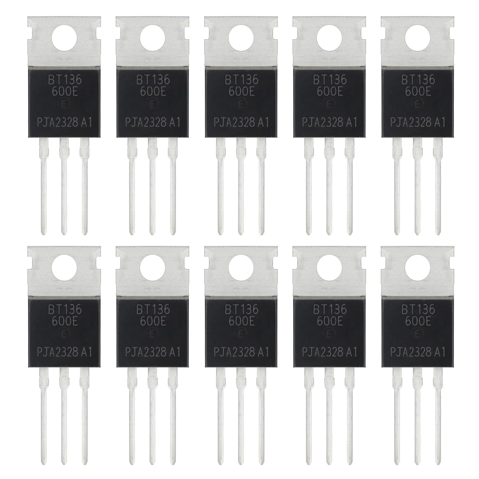 2N2222 2N2222A Amplifier Transistors NPN Silicon Transistor TO-92 60V 800mA (Pack of 200pcs)