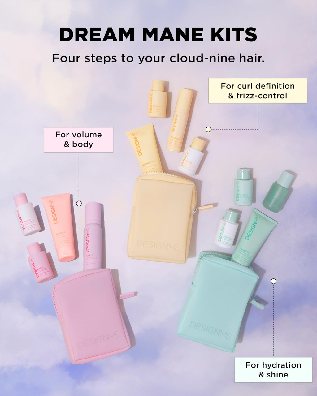 Design.Me BOUNCE.ME Curl Balm and Cream for Curly Hair with Nourishing Argan Oil | Wave, Coil, and Curl Defining Cream | Sulfate Free and Paraben Free (8.5 Fl Oz)