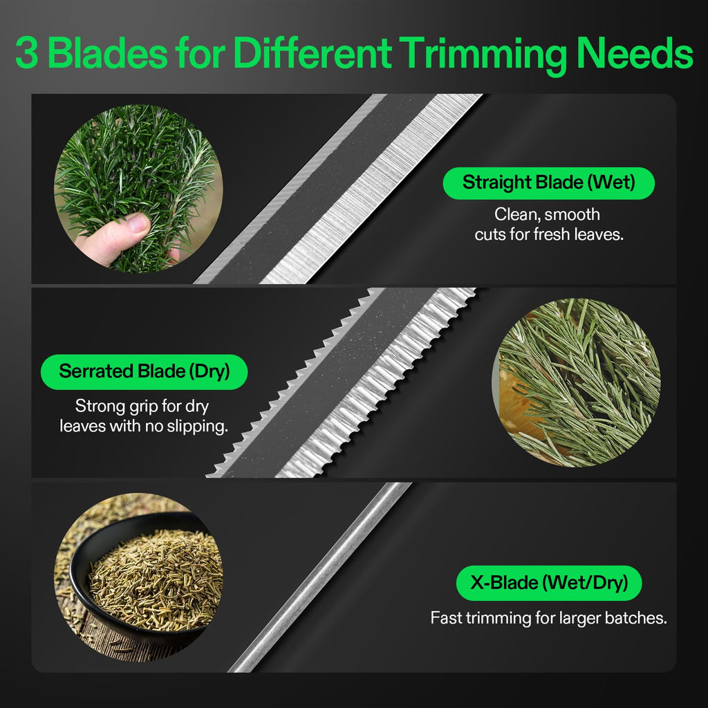 VIVOSUN 13 inch Bud Leaf Bowl Trimmer- Clear Visibility Dome, Sharp Stainless Steel Blades for Spin Cut & Solid Metal Gear Box, Hand Pruner Included (Upgraded Version)