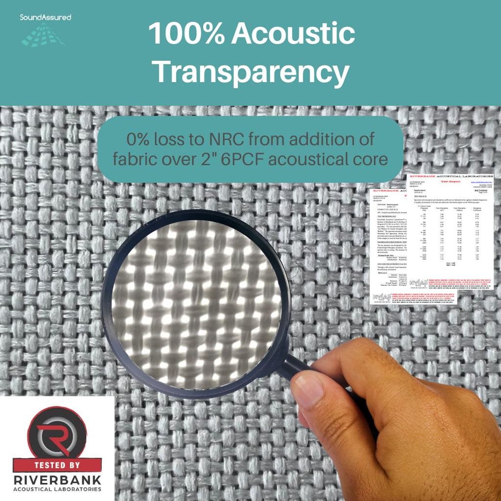 SoundAssured Acoustical Fabric - Precut Pieces 59x36 - Acoustically Transparent Fabric for Making Acoustic Panels - DIY Sound Panel Acoustic Fabric (50s Pink)
