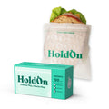HoldOn Compostable Zip Lock Sandwich Bags, 200 Bags - Leak Proof Sandwich Size Storage Bags for Travel & Kitchen Meal Prep & On-The-Go Snacks - Resealable Food Storage Bags - BPA-Free, BPI Certified